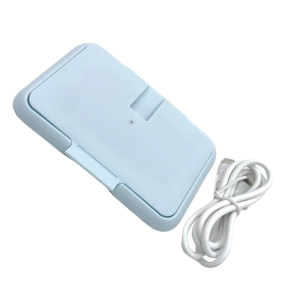 Electric Baby Wipe Warmer USB Baby Wipes Heater for Babies Light Blue