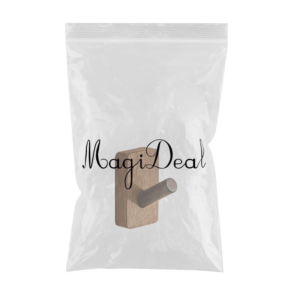 Walnut Coat Hooks Wall Hanger Bathroom Decorative for Hanging Clothes Towel 1pcs Single Hook