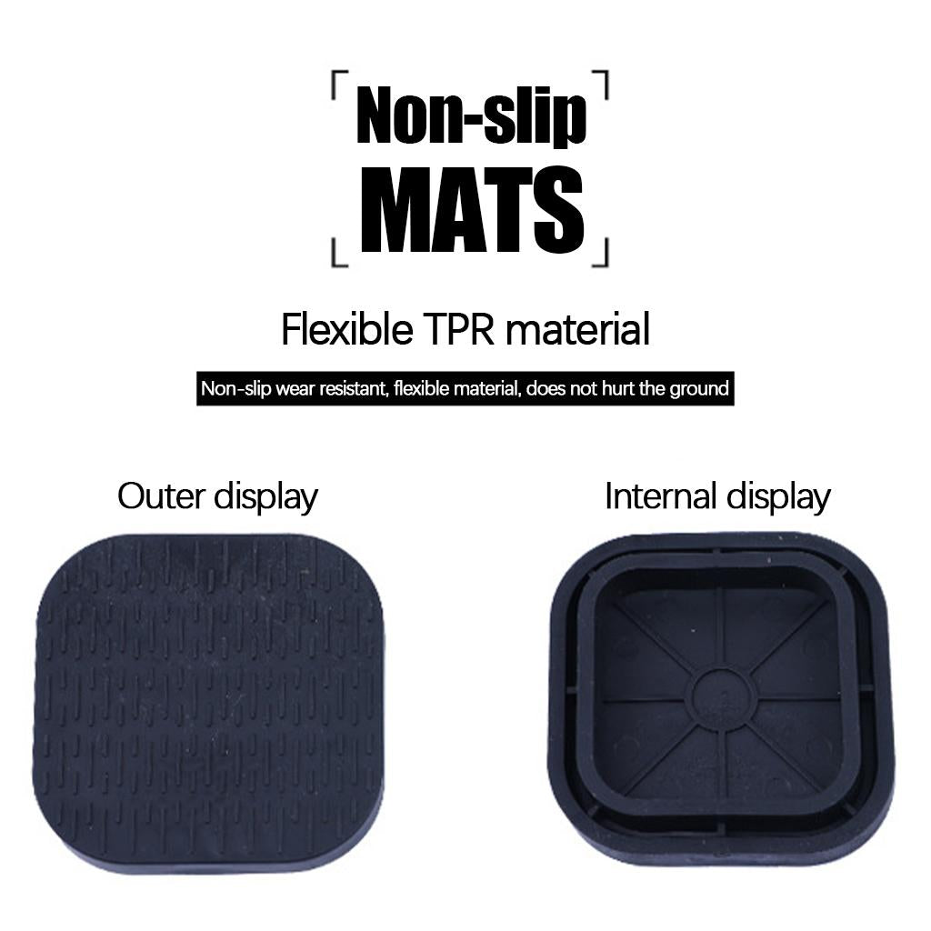 Universal Anti Vibration Pads Square for Washing Machine Protects Pedestals