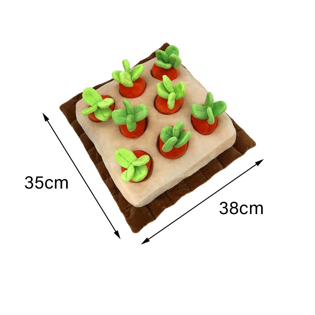 Creative Dog Vegetable Plush Toy Pull The Fruit Stuffed Toy for Dogs Cats Radish Field A
