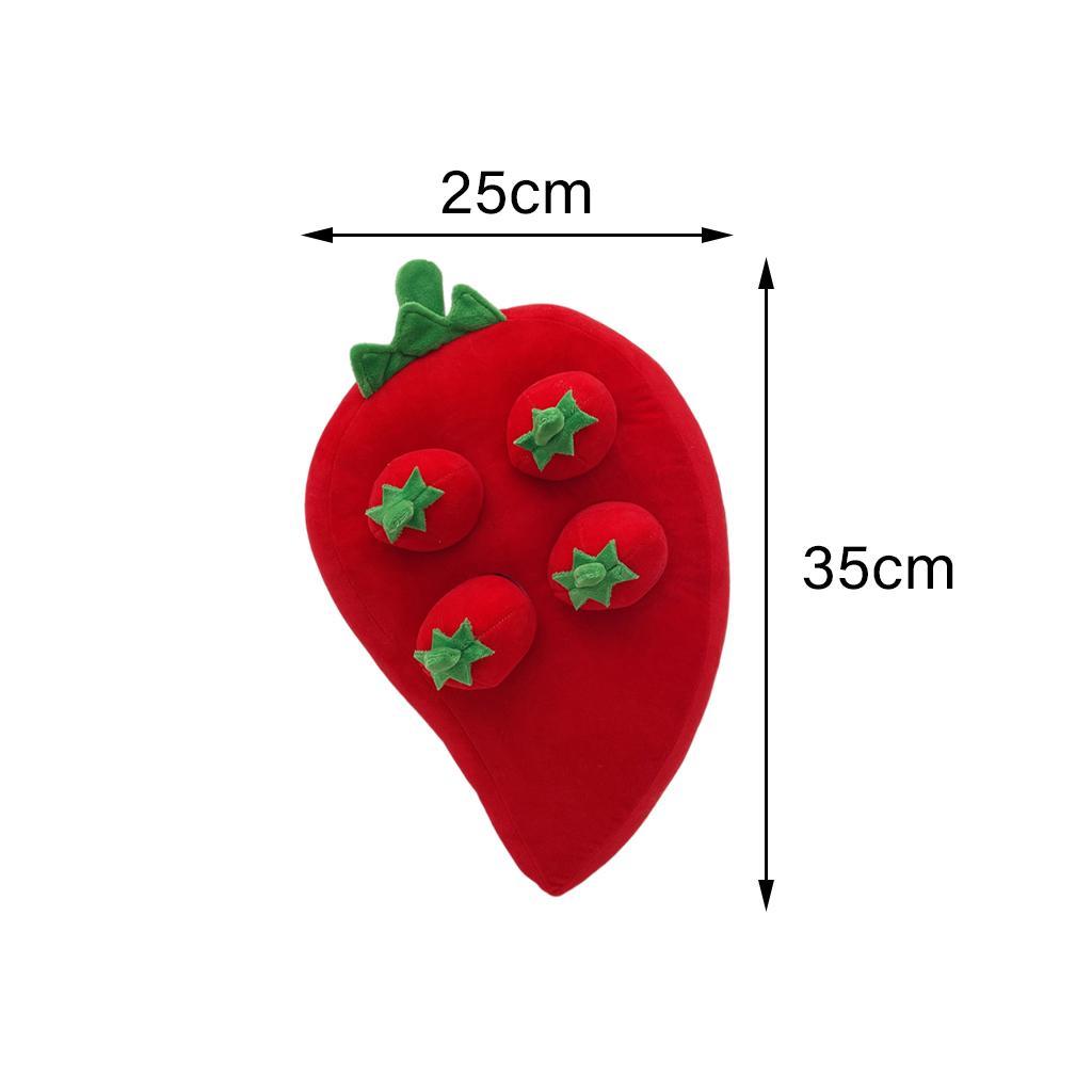 Creative Dog Vegetable Plush Toy Pull The Fruit Stuffed Toy for Dogs Cats Chili