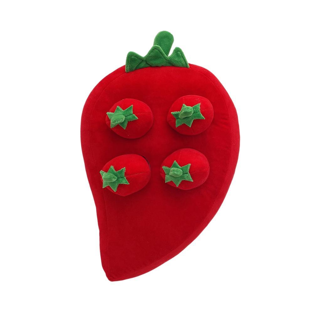 Creative Dog Vegetable Plush Toy Pull The Fruit Stuffed Toy for Dogs Cats Chili