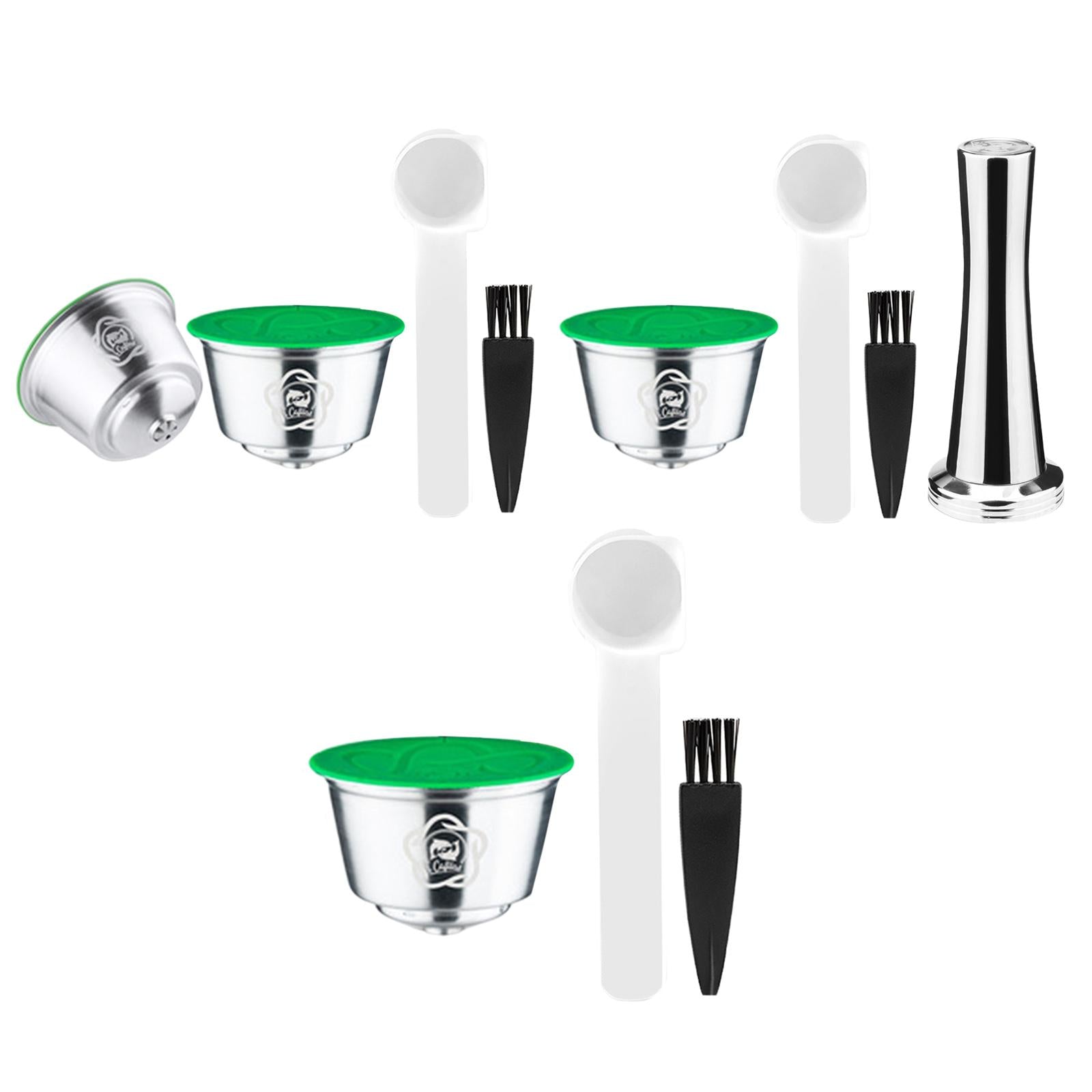 Espresso Coffee Pod Capsules Cup with Brush Spoon Set for Gusto 9776 Edg466 with Brush Spoon