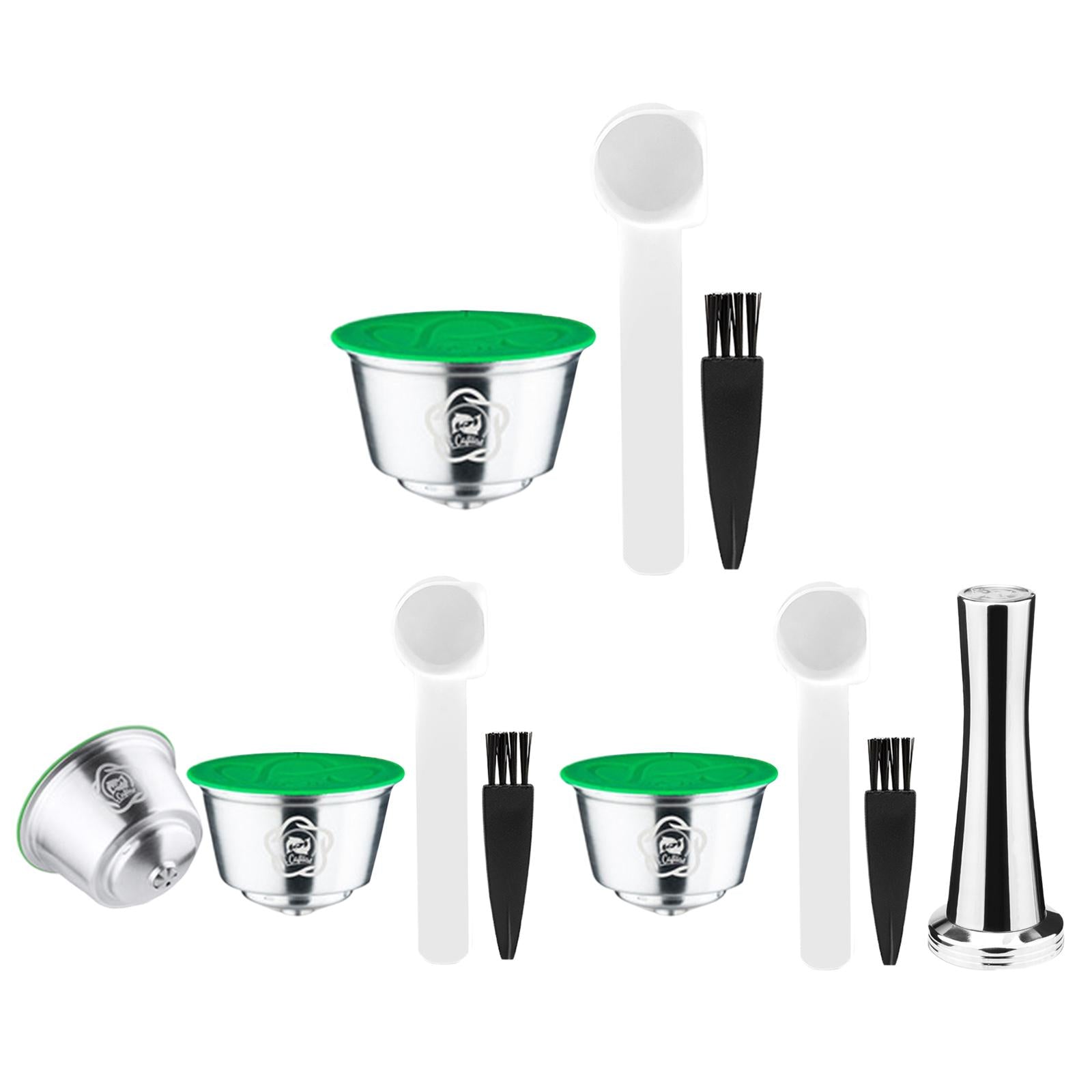 Espresso Coffee Pod Capsules Cup with Brush Spoon Set for Gusto 9776 Edg466 with Brush Spoon