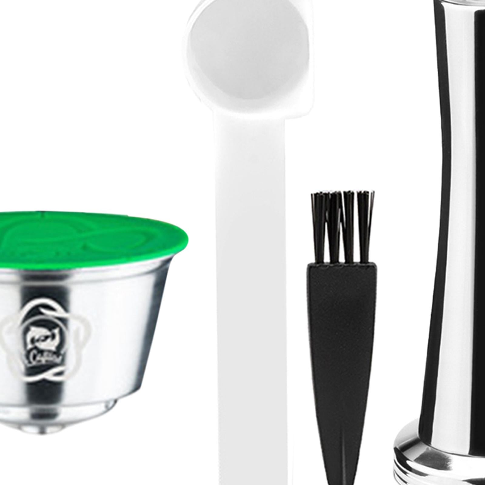 Espresso Coffee Pod Capsules Cup with Brush Spoon Set for Gusto 9776 Edg466 Spoon Tamper Brush