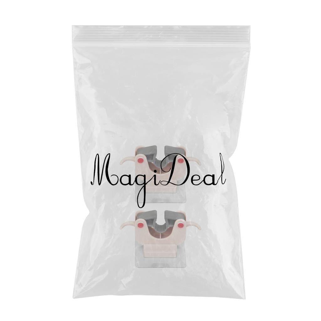 2x Mop and Broom Holder Wall Dustpan Hangers for Kitchen Garage Home Garden