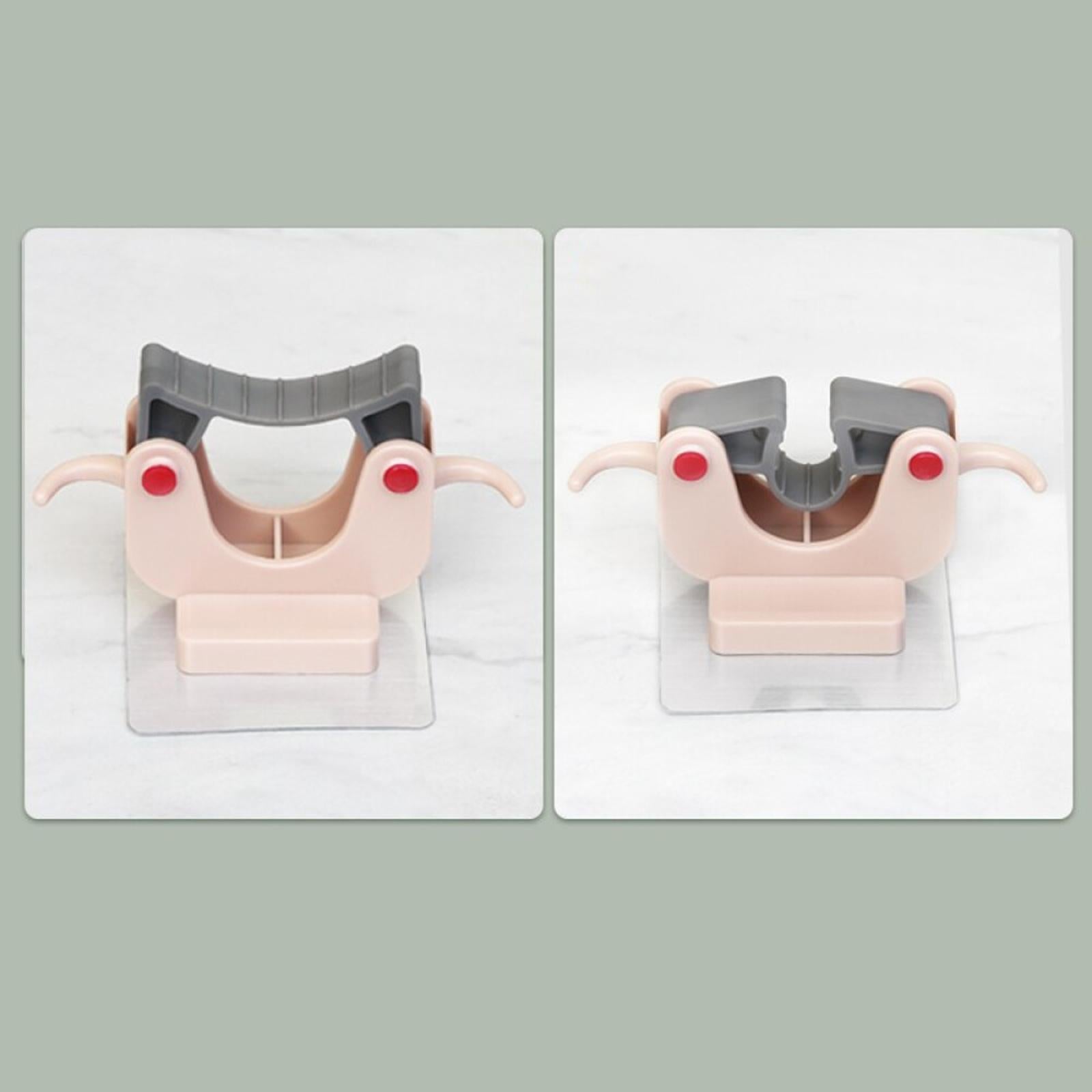 2x Mop and Broom Holder Wall Dustpan Hangers for Kitchen Garage Home Garden