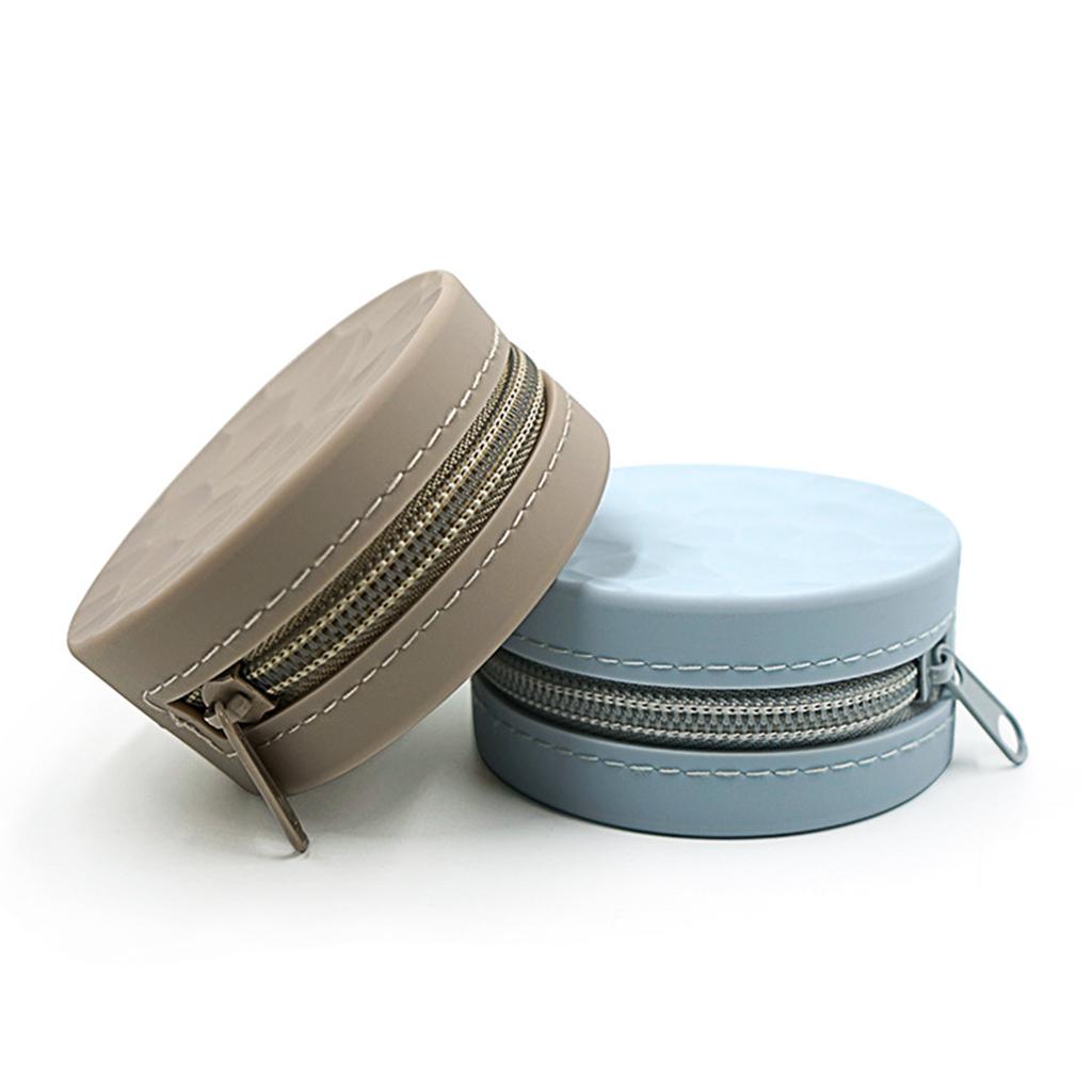 Silicone Coin Purse Zipper Creative for Makeup Women Children light blue
