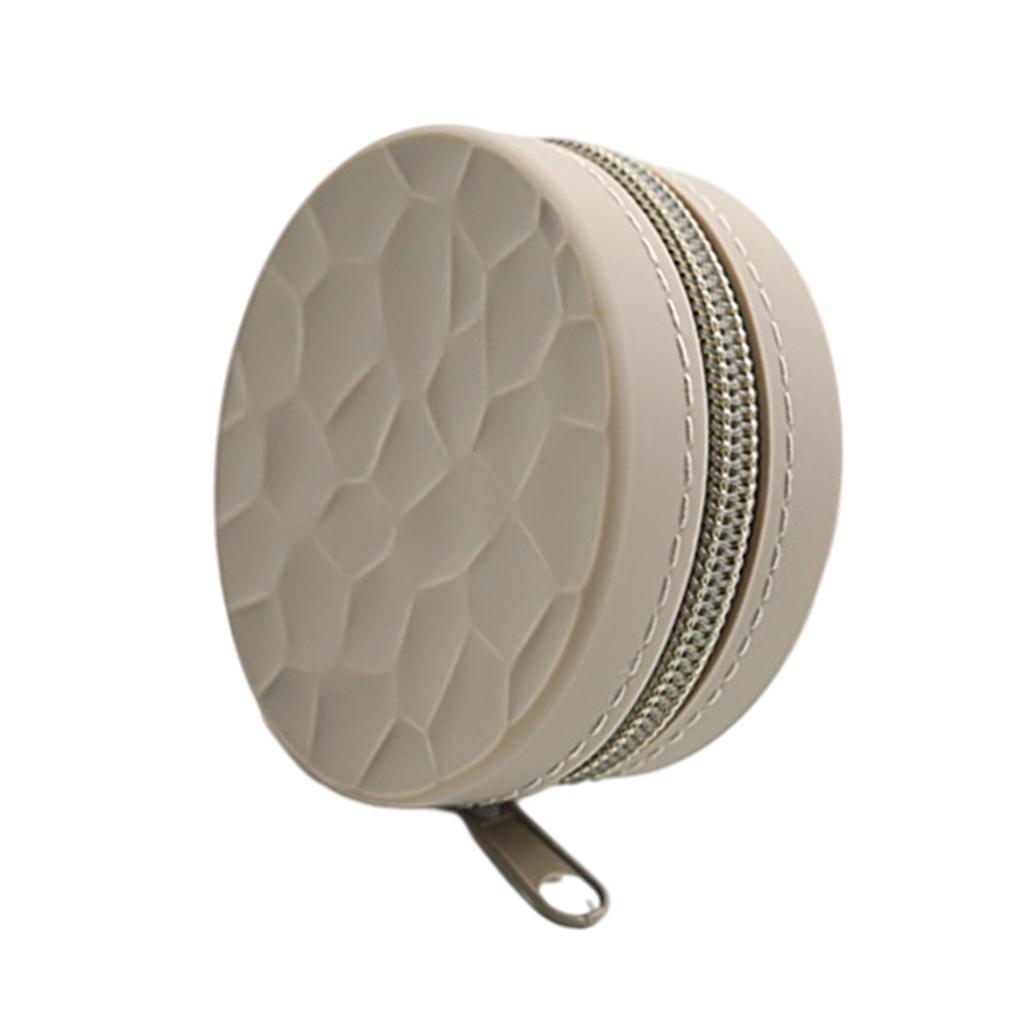 Silicone Coin Purse Zipper Creative for Makeup Women Children gray