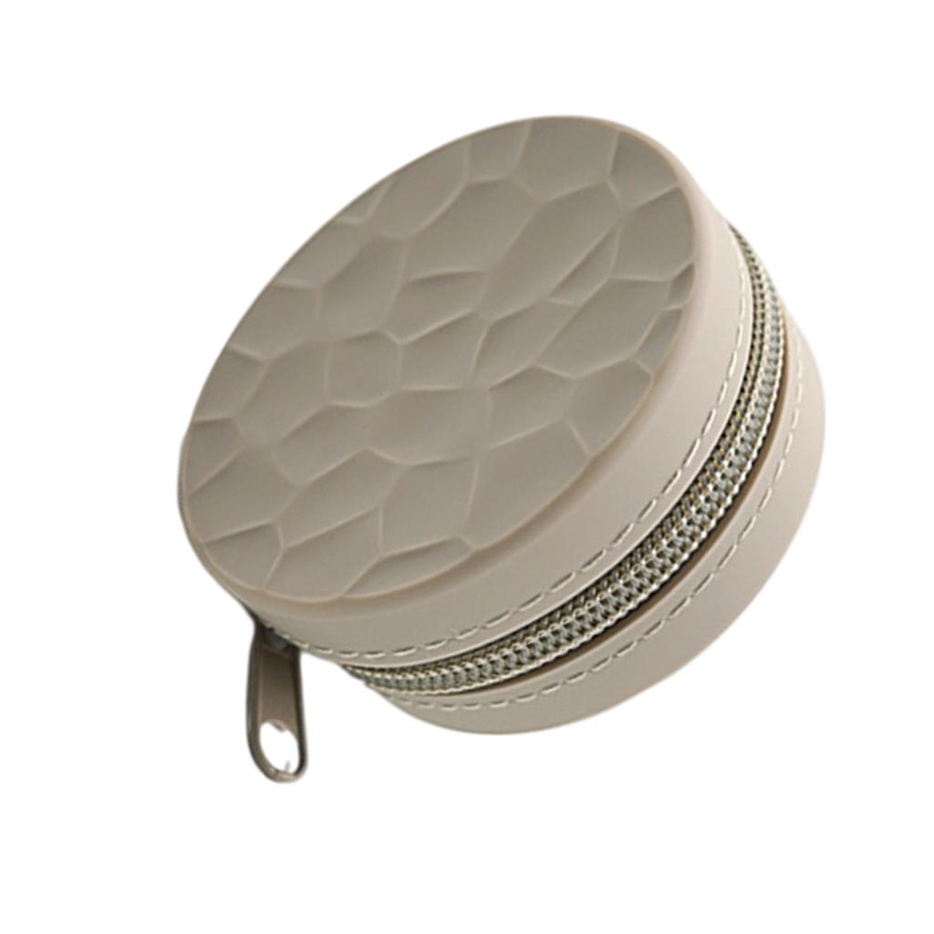 Silicone Coin Purse Zipper Creative for Makeup Women Children gray