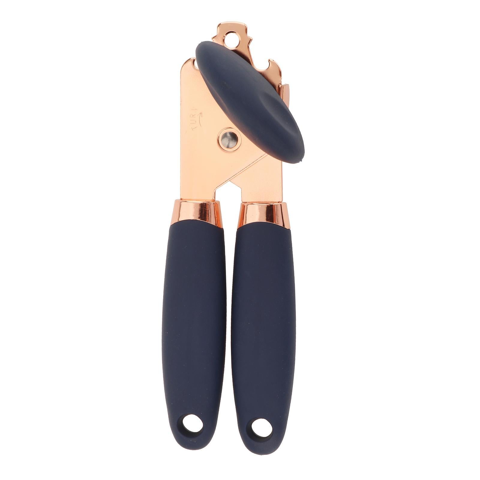 Multifunction Can Opener with Sharp Blade Durable for Chef Bee Elderly blue