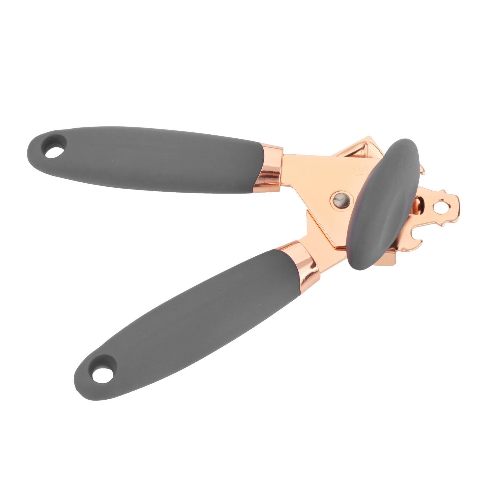 Multifunction Can Opener with Sharp Blade Durable for Chef Bee Elderly gray