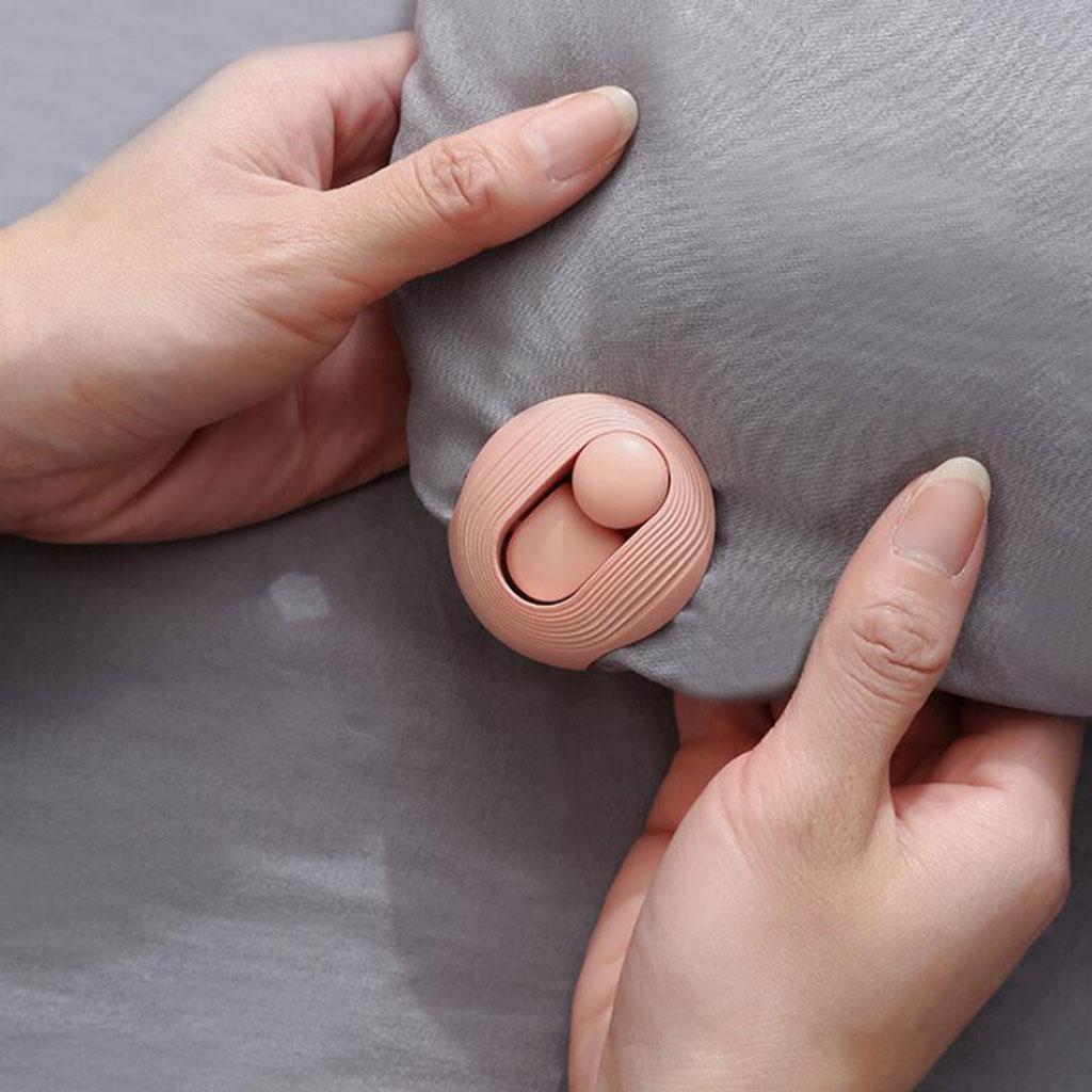 Bed Cover Grippers Fasteners Clips Slip-Resistant for Winter Quilts Clothes pink