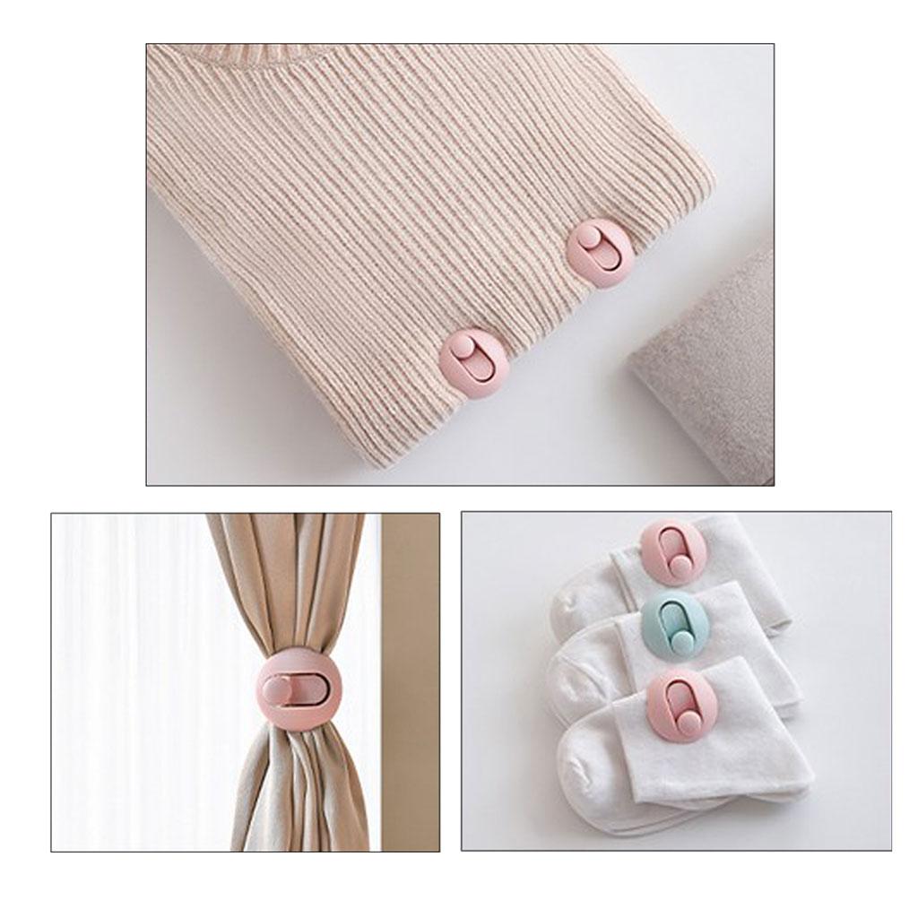 Bed Cover Grippers Fasteners Clips Slip-Resistant for Winter Quilts Clothes dark pink