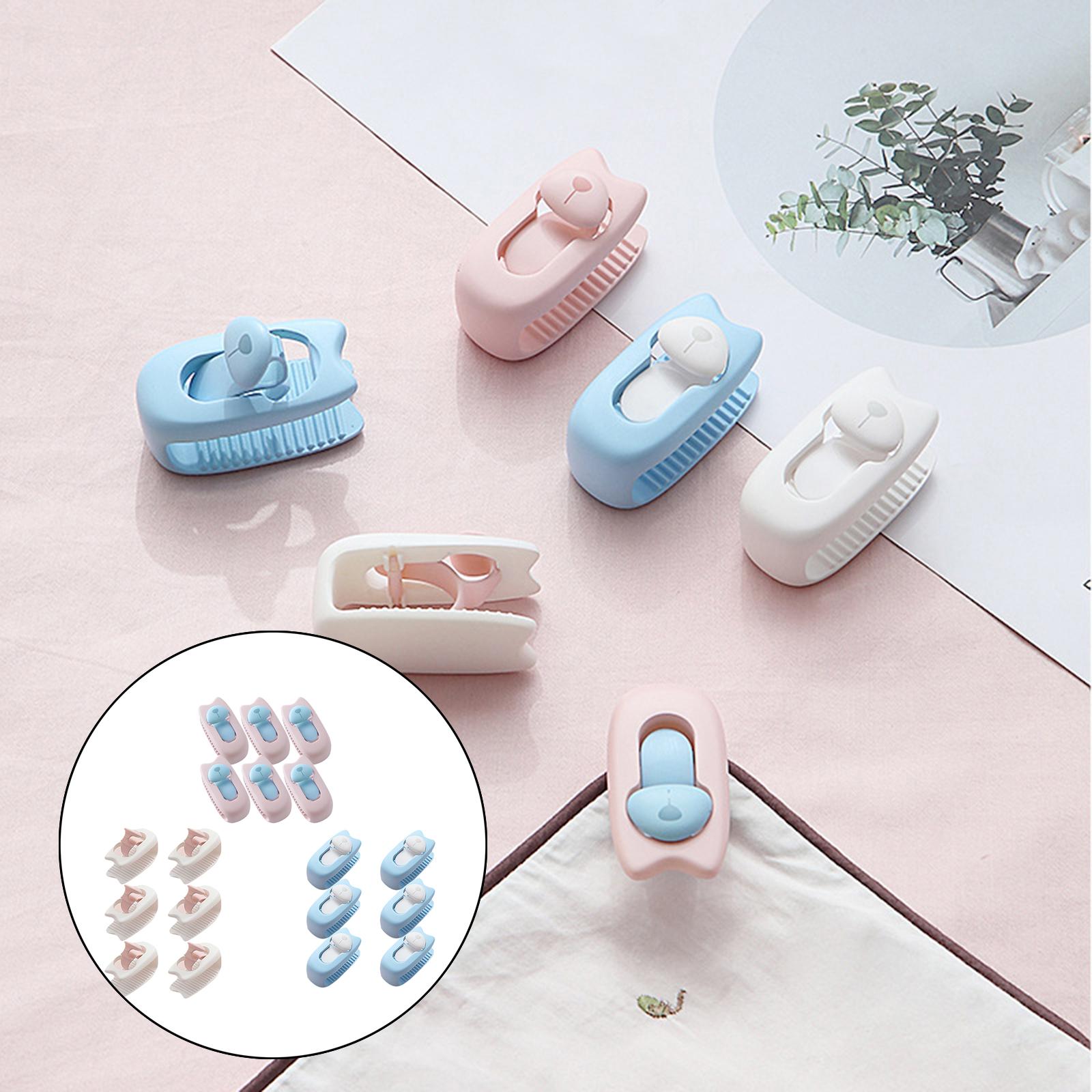 Non-Slip Duvet Cover Clips Blanket Clip Bed Cover Curtain Clips Light Pink