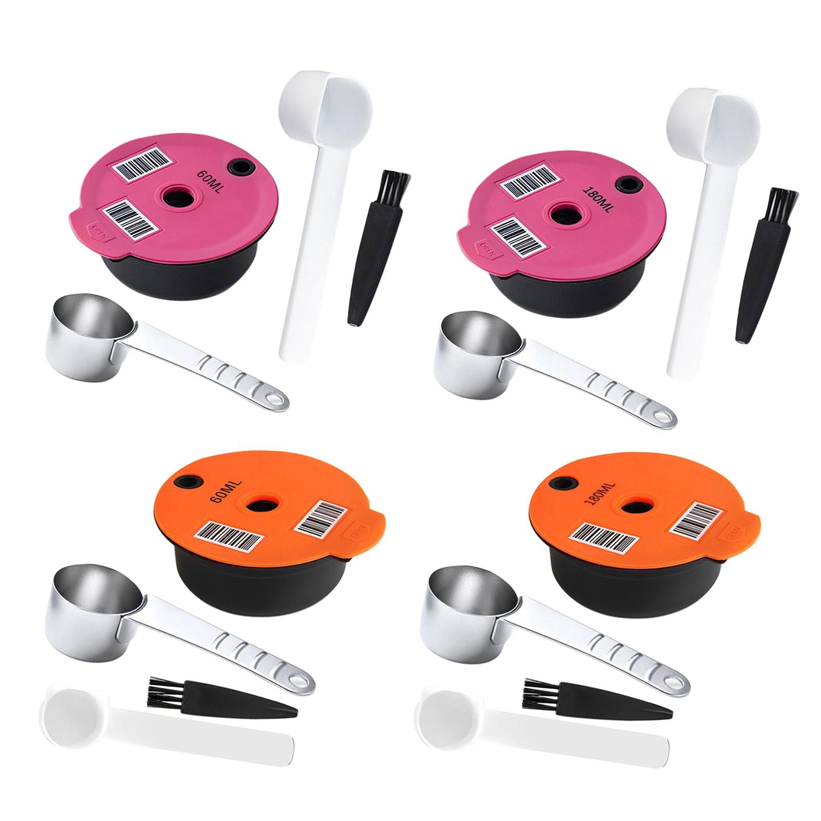 Espresso Coffee Capsules Brush Spoon Set for TAS5552UC/05 Coffee Machine Orange 60ML