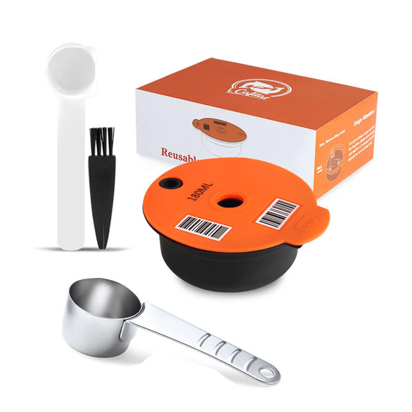 Espresso Coffee Capsules Brush Spoon Set for TAS5552UC/05 Coffee Machine Orange 180ML