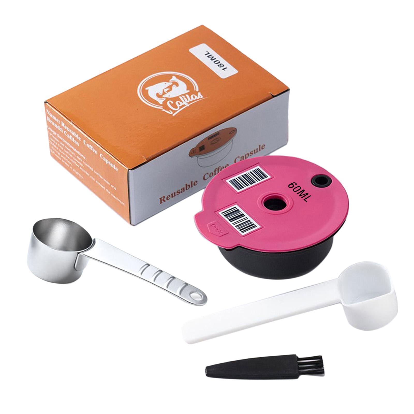 Espresso Coffee Capsules Brush Spoon Set for TAS5552UC/05 Coffee Machine Pink 60ML