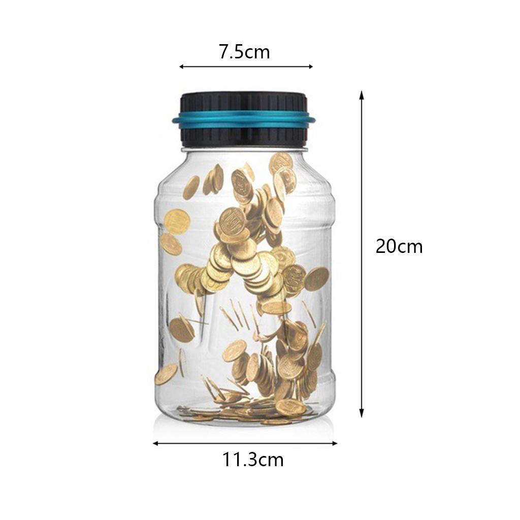Electronic Digital Counting Coin Bank Easy Read 1.5L for Gifts Adults Kids