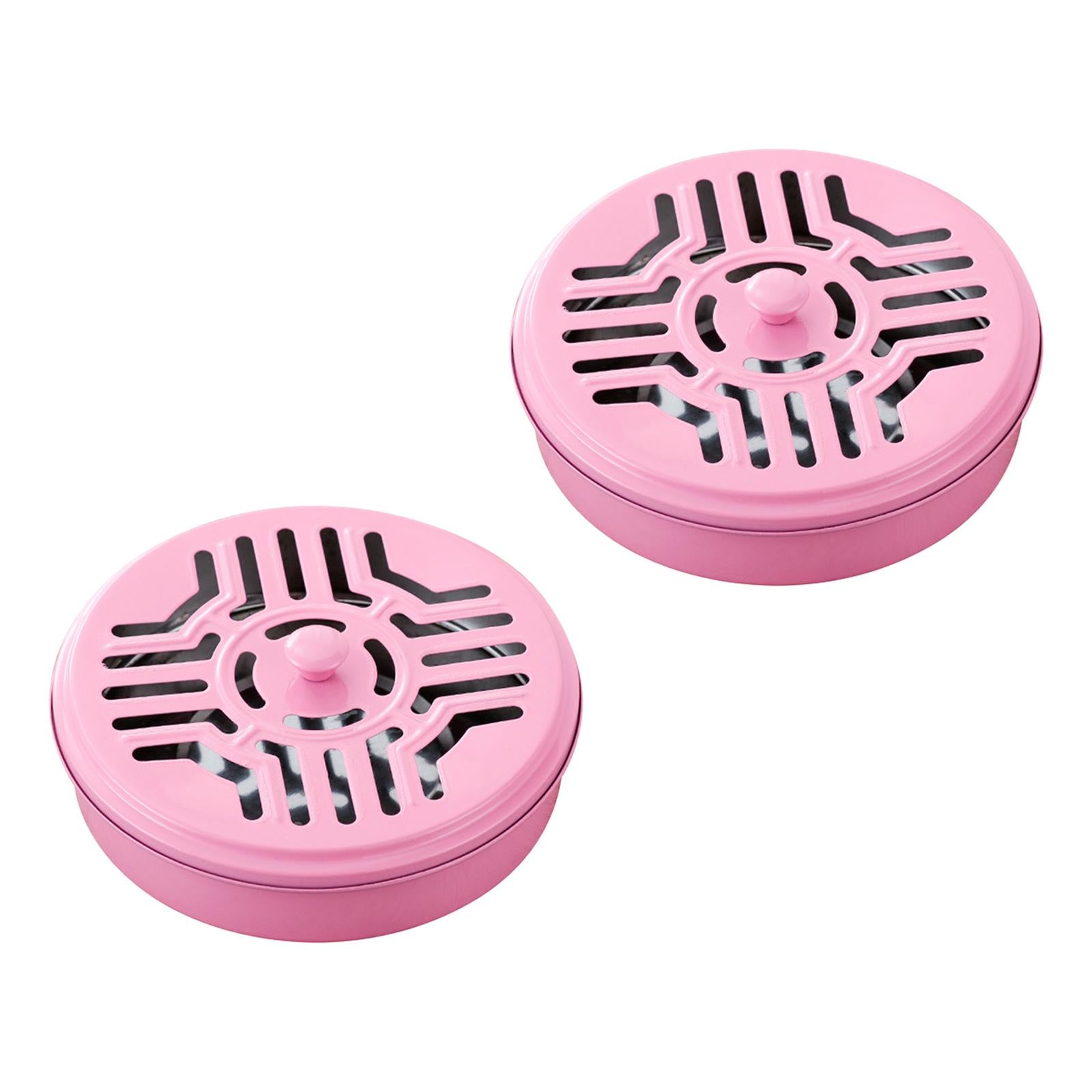 Burner Coil Holder Coil Incense Burner for Camping Indoor Pink