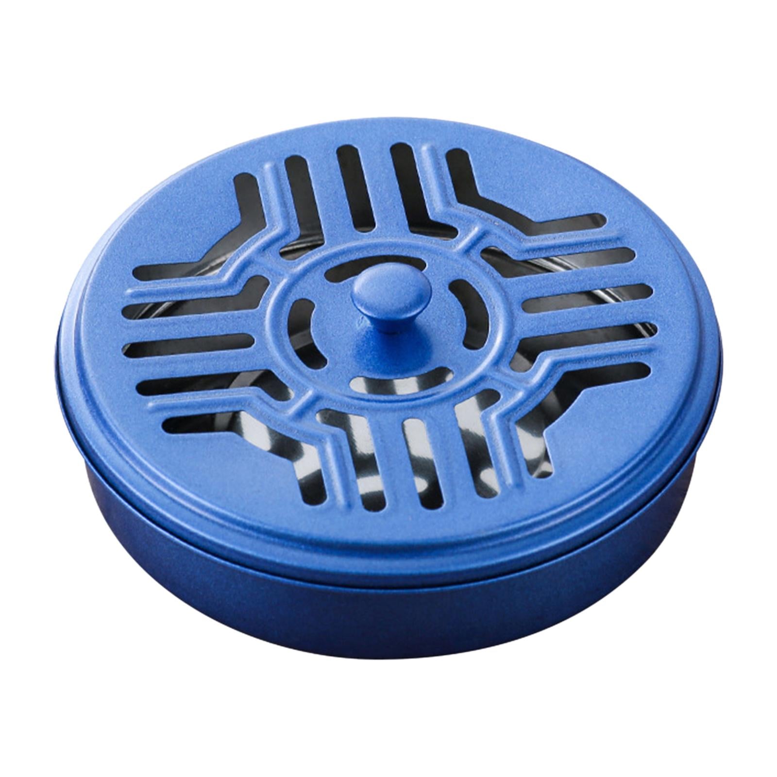 Burner Coil Holder Coil Incense Burner for Camping Indoor Blue