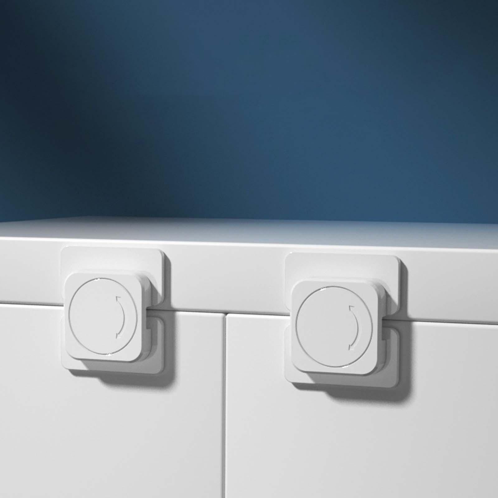 10x Rotary Lock Protection Door Locks for Drawers Cupboards Refrigerator