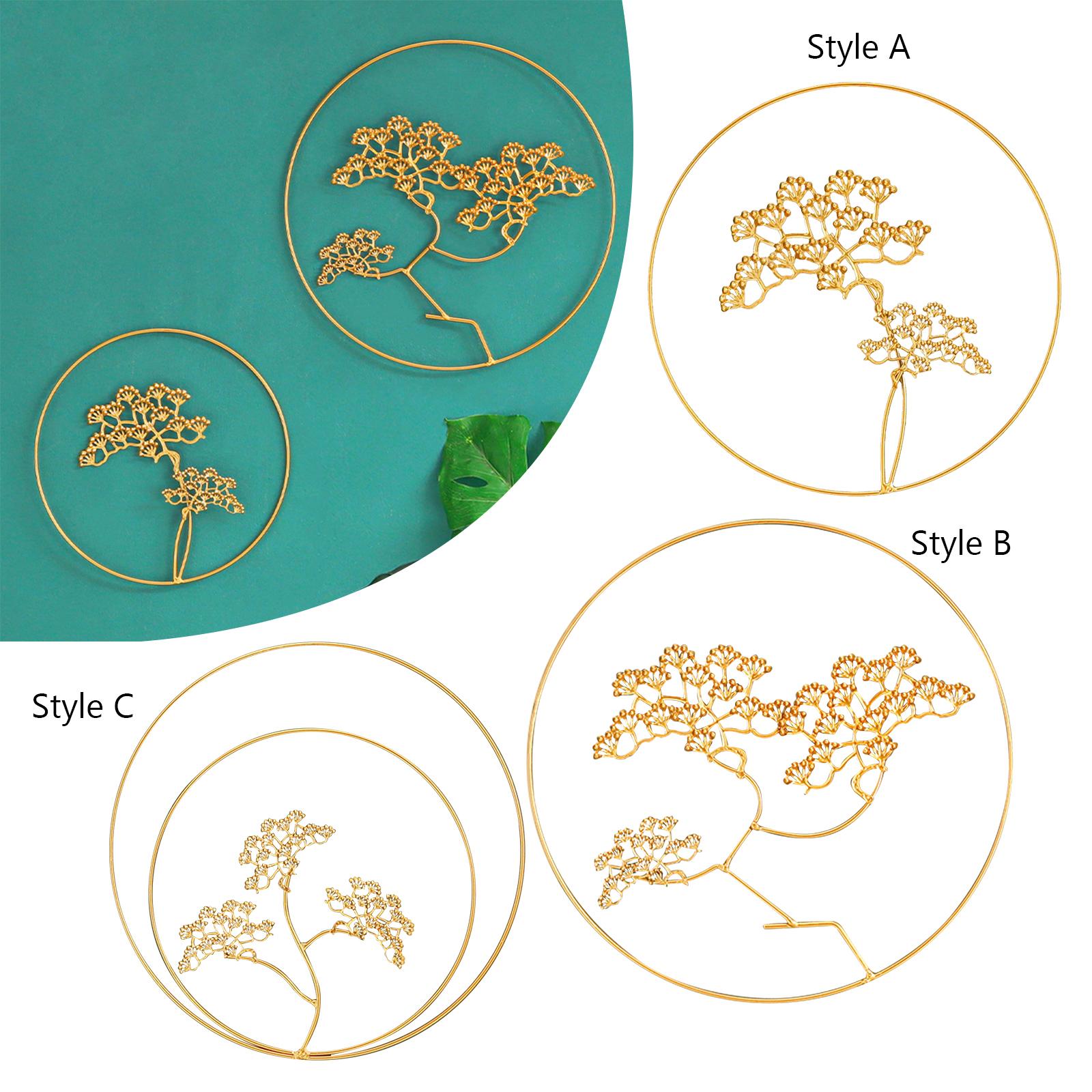 Welcome Guests Pine Metal Wall Art Decor for TV Background Bedroom A