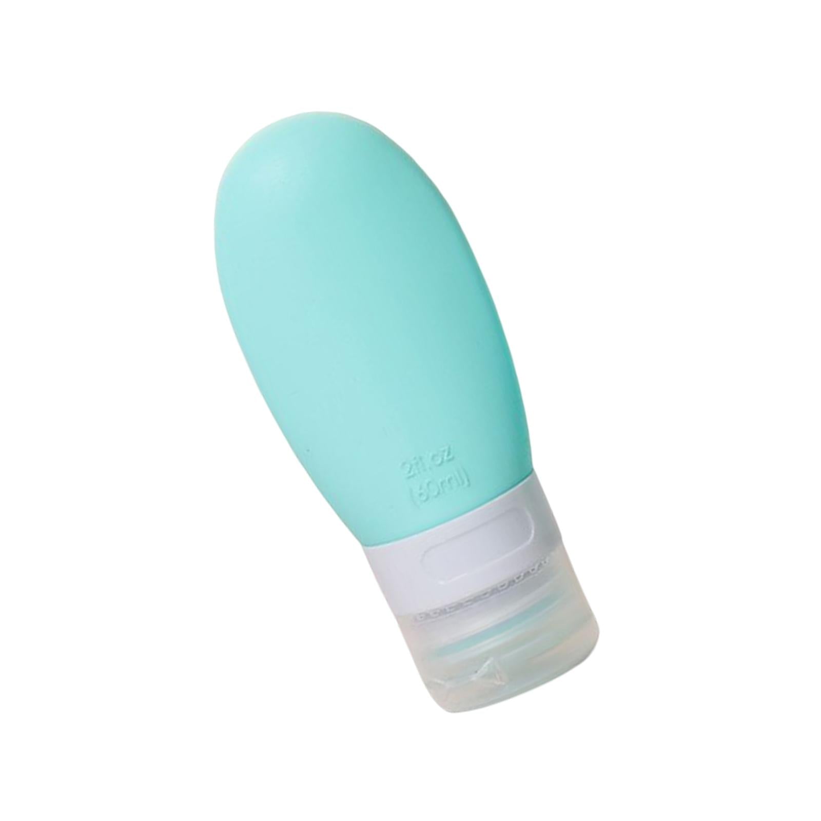 Silicone Travel Bottle Empty Refillable for Cosmetic Body Wash Conditioner Green