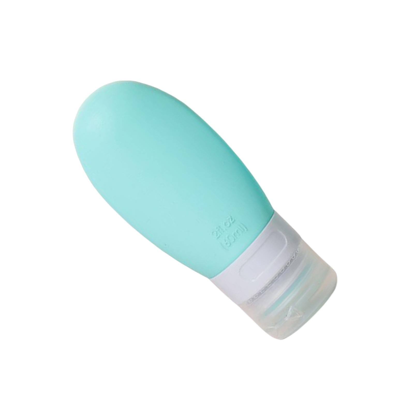 Silicone Travel Bottle Empty Refillable for Cosmetic Body Wash Conditioner Green