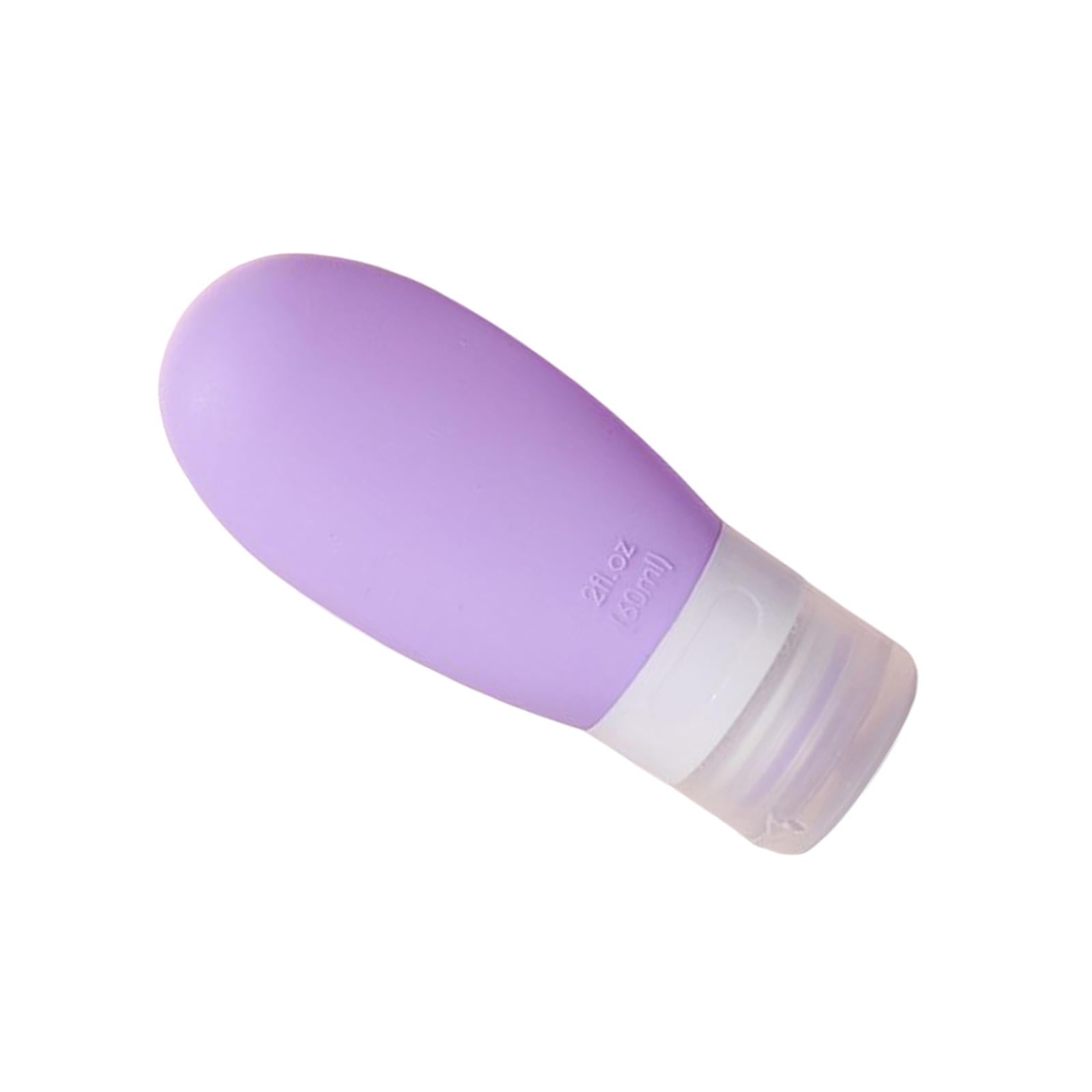 Silicone Travel Bottle Empty Refillable for Cosmetic Body Wash Conditioner Purple