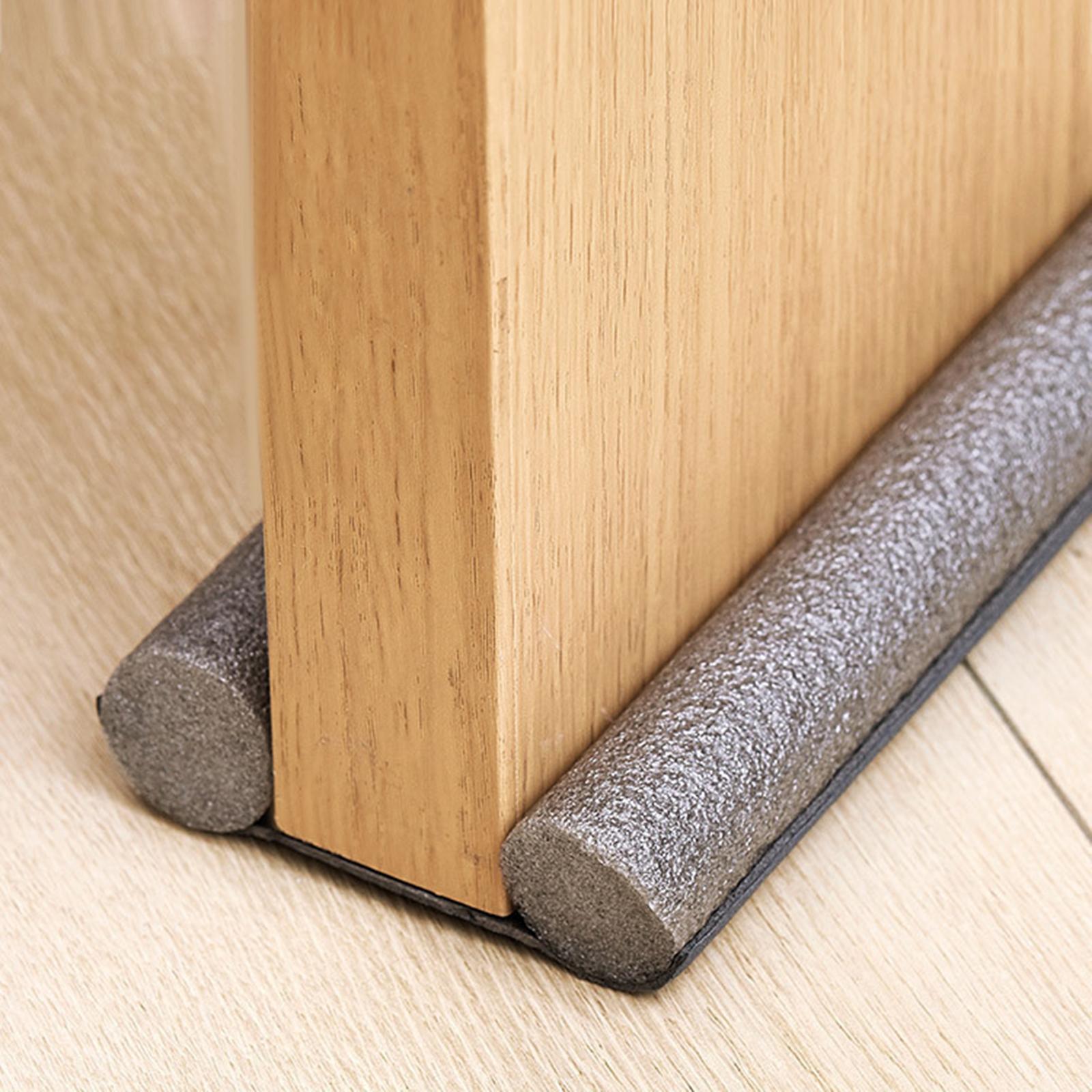 Door Draft Stopper Soundproof Anti Collision Durable Protector for Household Gray