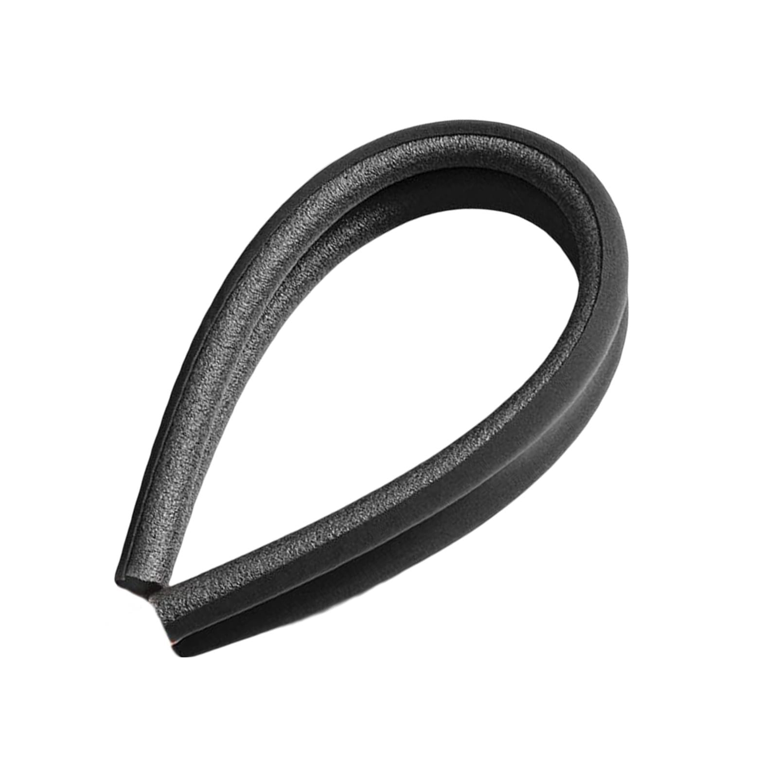 Door Draft Stopper Soundproof Anti Collision Durable Protector for Household Black
