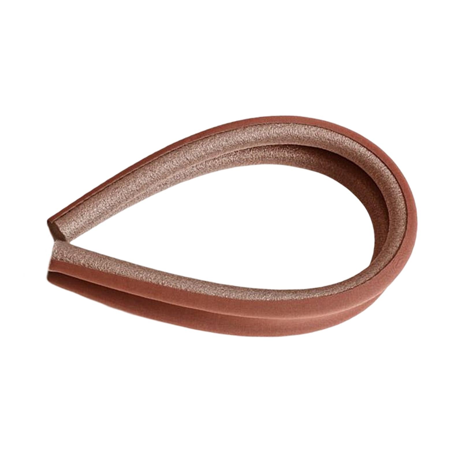 Door Draft Stopper Soundproof Anti Collision Durable Protector for Household Brown