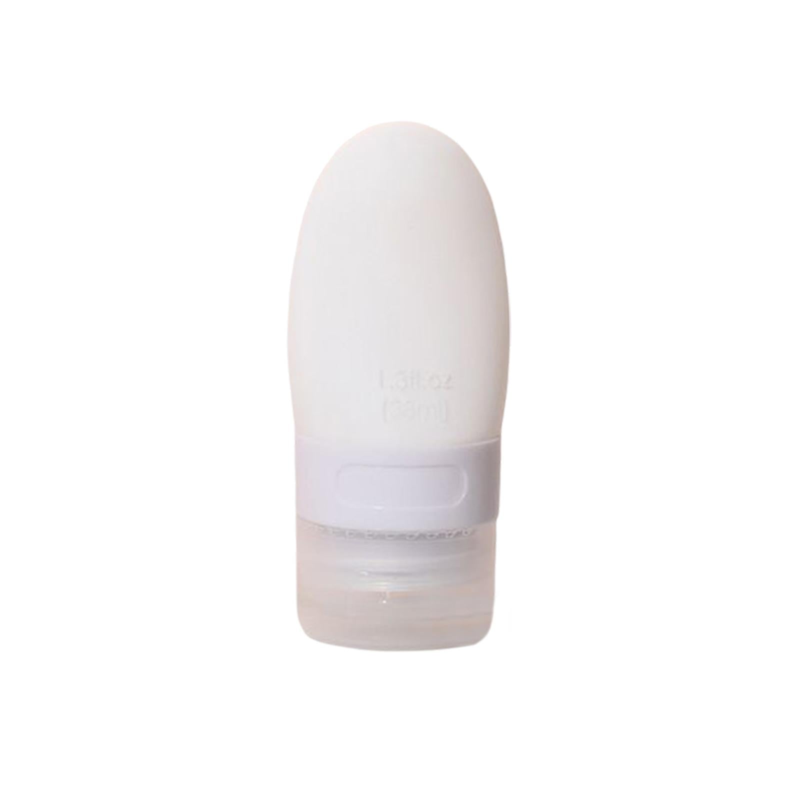 Travel Bottles Leakproof Squeezable Refillable for Shampoo Body Wash Liquids White