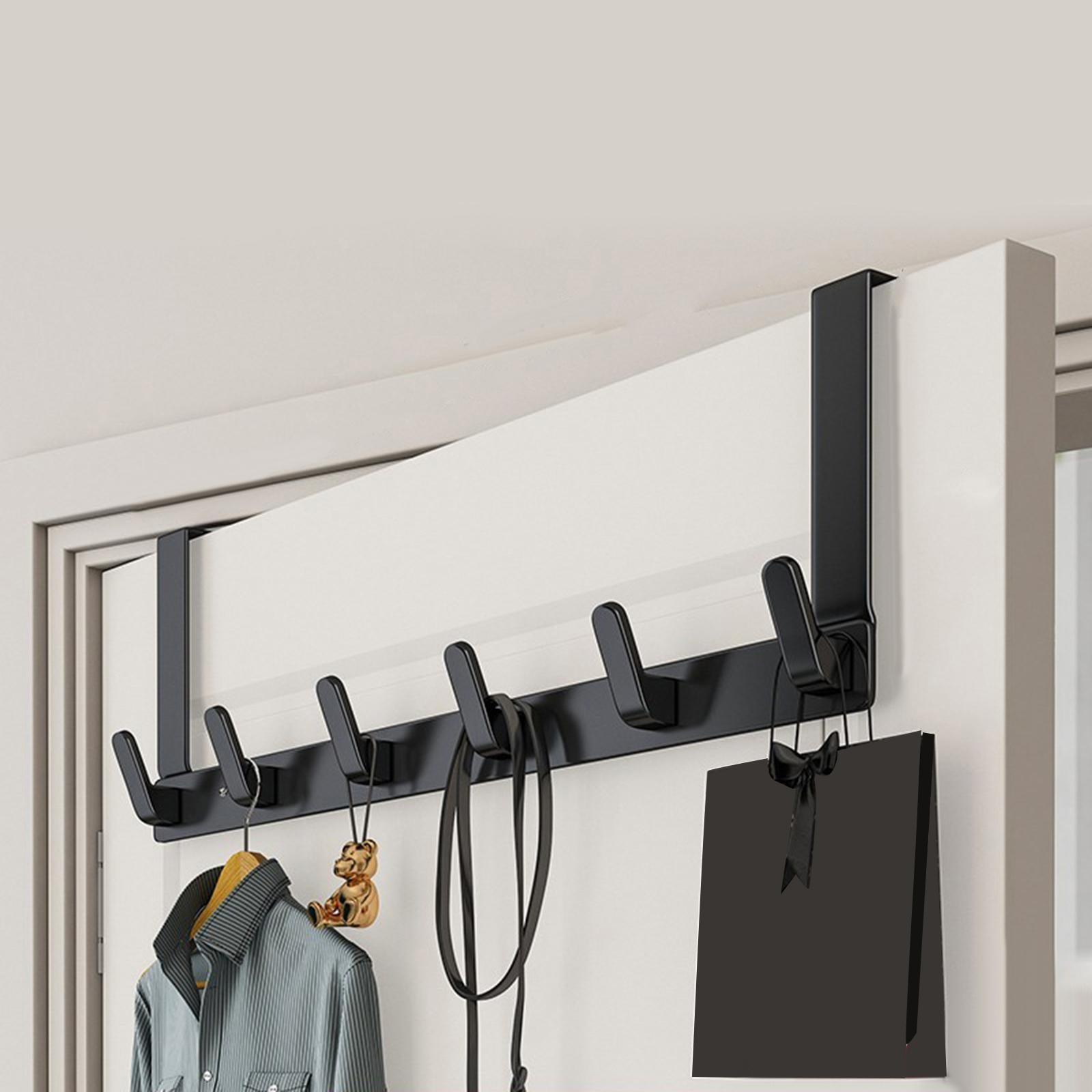 Over door Coat Rack Scratch Resistance Anti Slip for Bedroom Office Wall