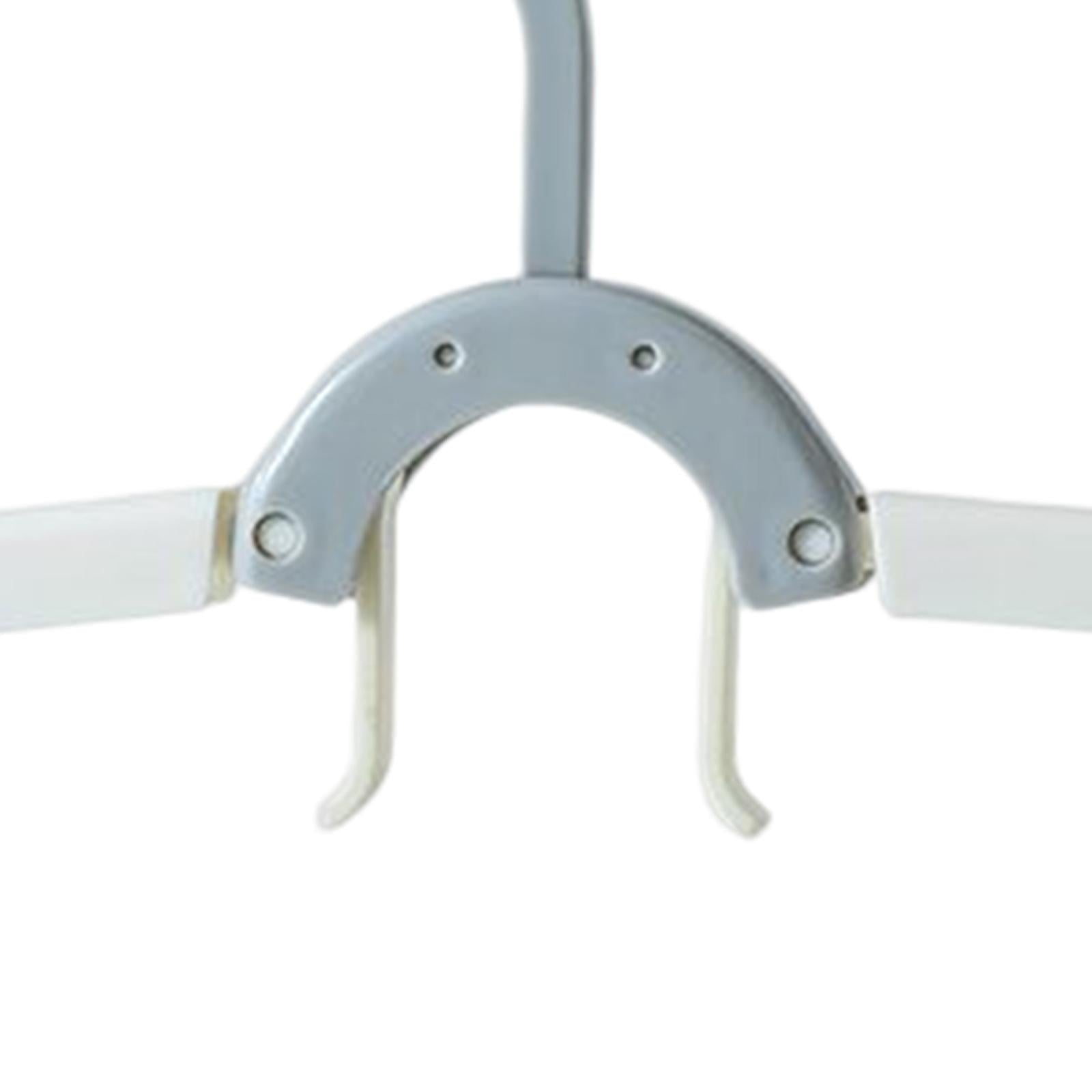 Adjustable Foldable Clothes Hanger Clothespin for Underwear Scarf Gray White