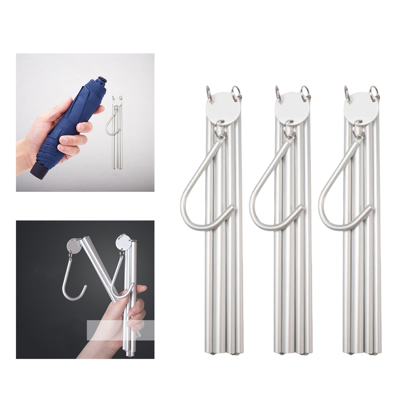 Collapsible Clothing Hanger Wardrobe Organizer Portable for Home Balcony Siliver