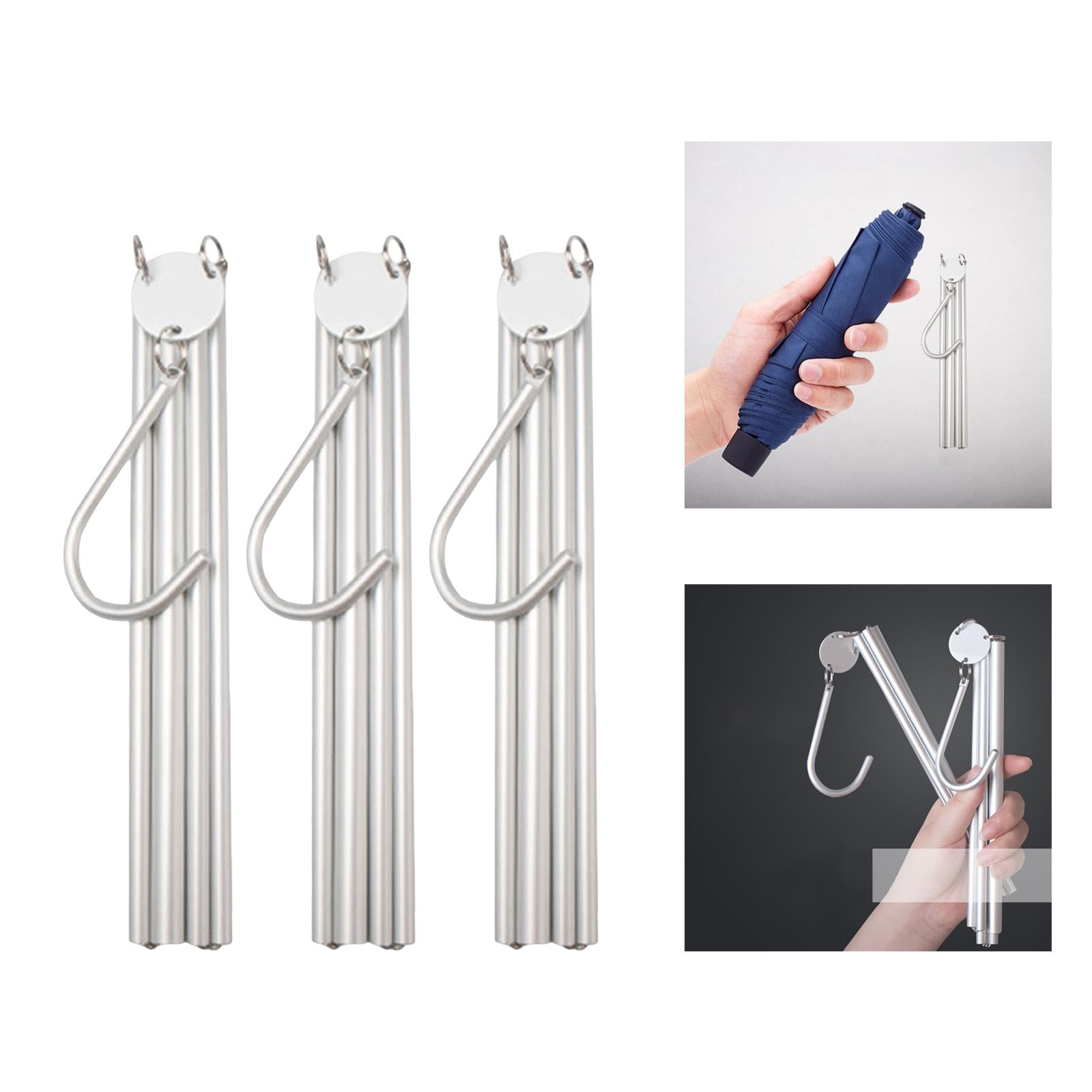 Collapsible Clothing Hanger Wardrobe Organizer Portable for Home Balcony Siliver