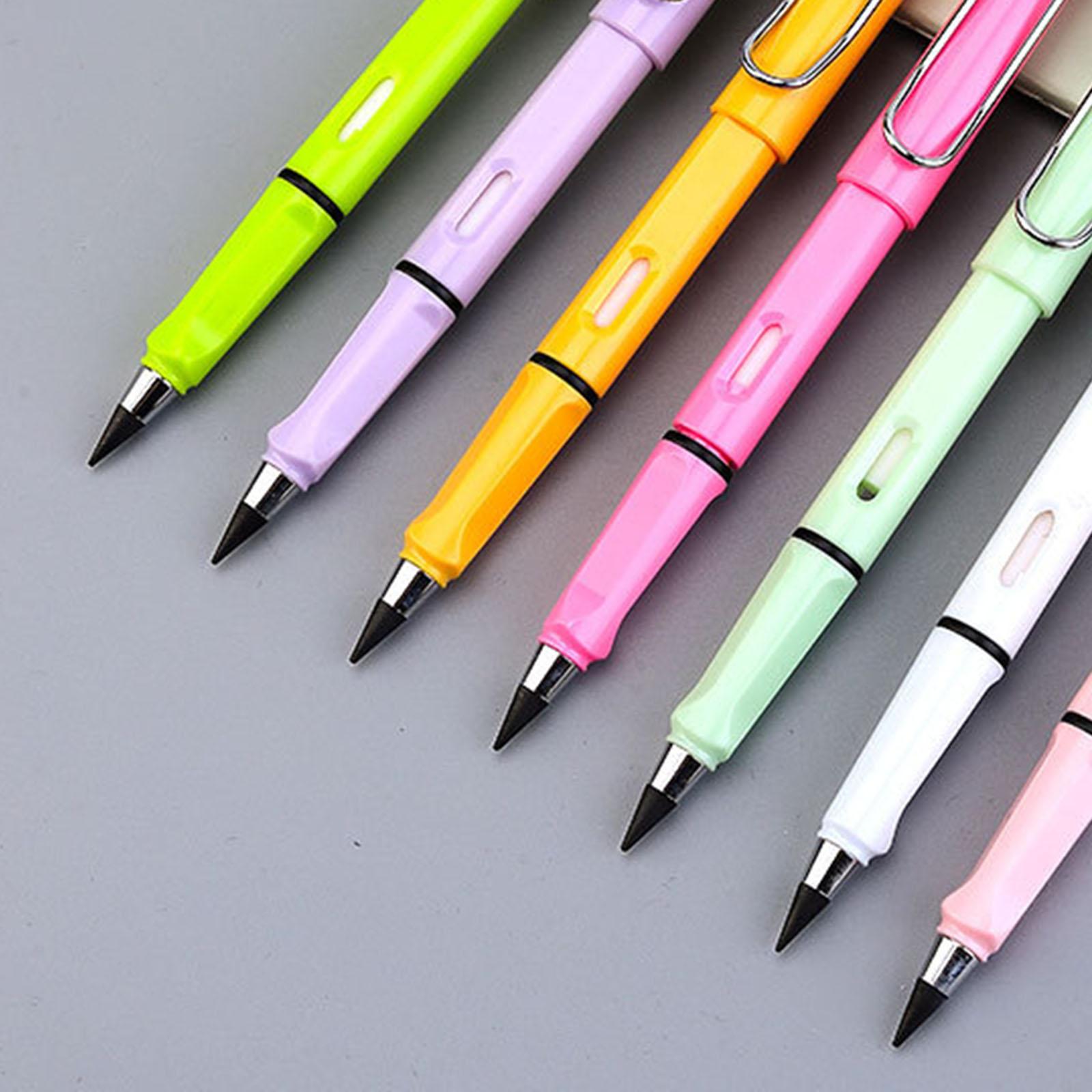 Multifunctional Inkless Pencils Erasable Pencil for Students Drawing Pink