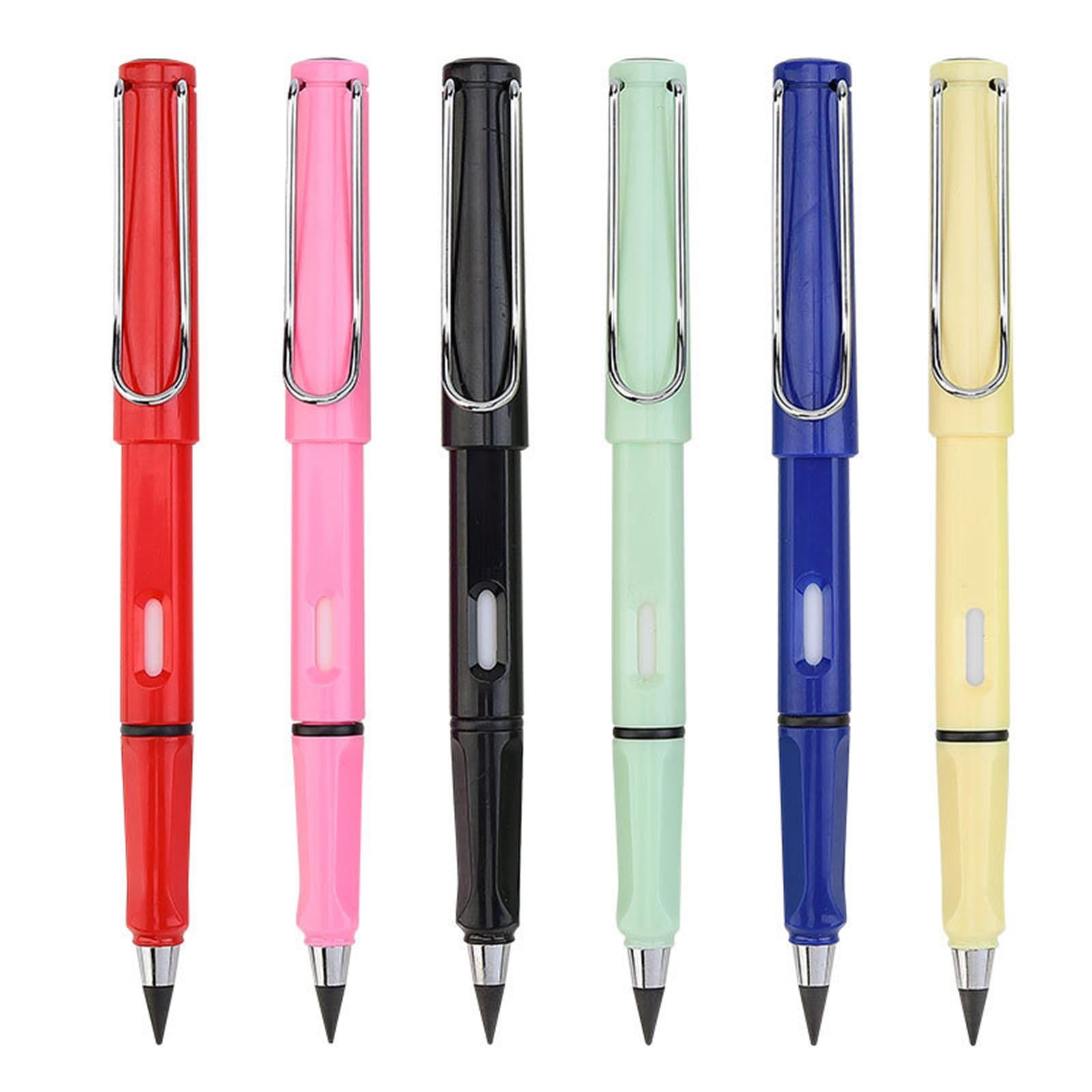 Multifunctional Inkless Pencils Erasable Pencil for Students Drawing Pink