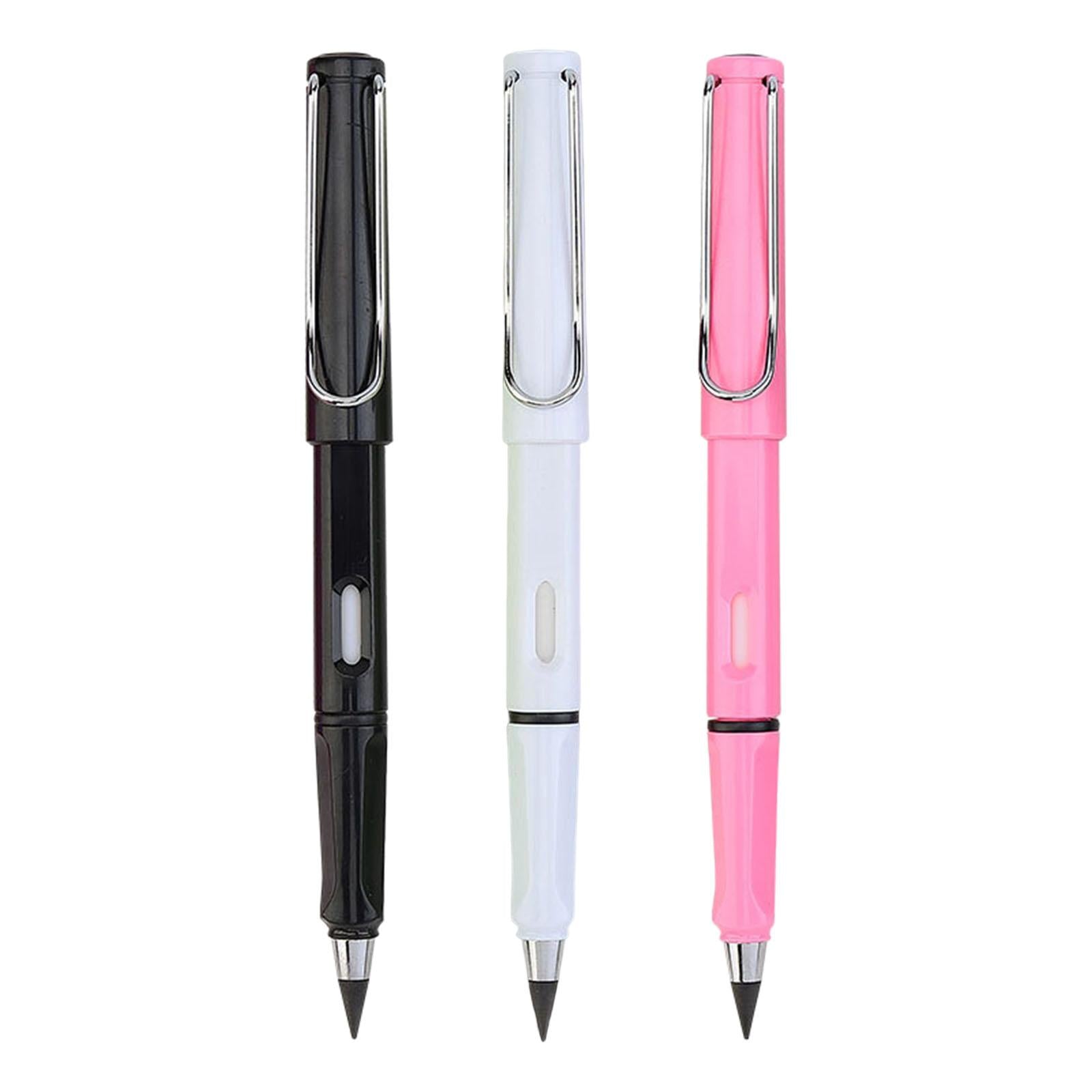 Multifunctional Inkless Pencils Erasable Pencil for Students Drawing Pink