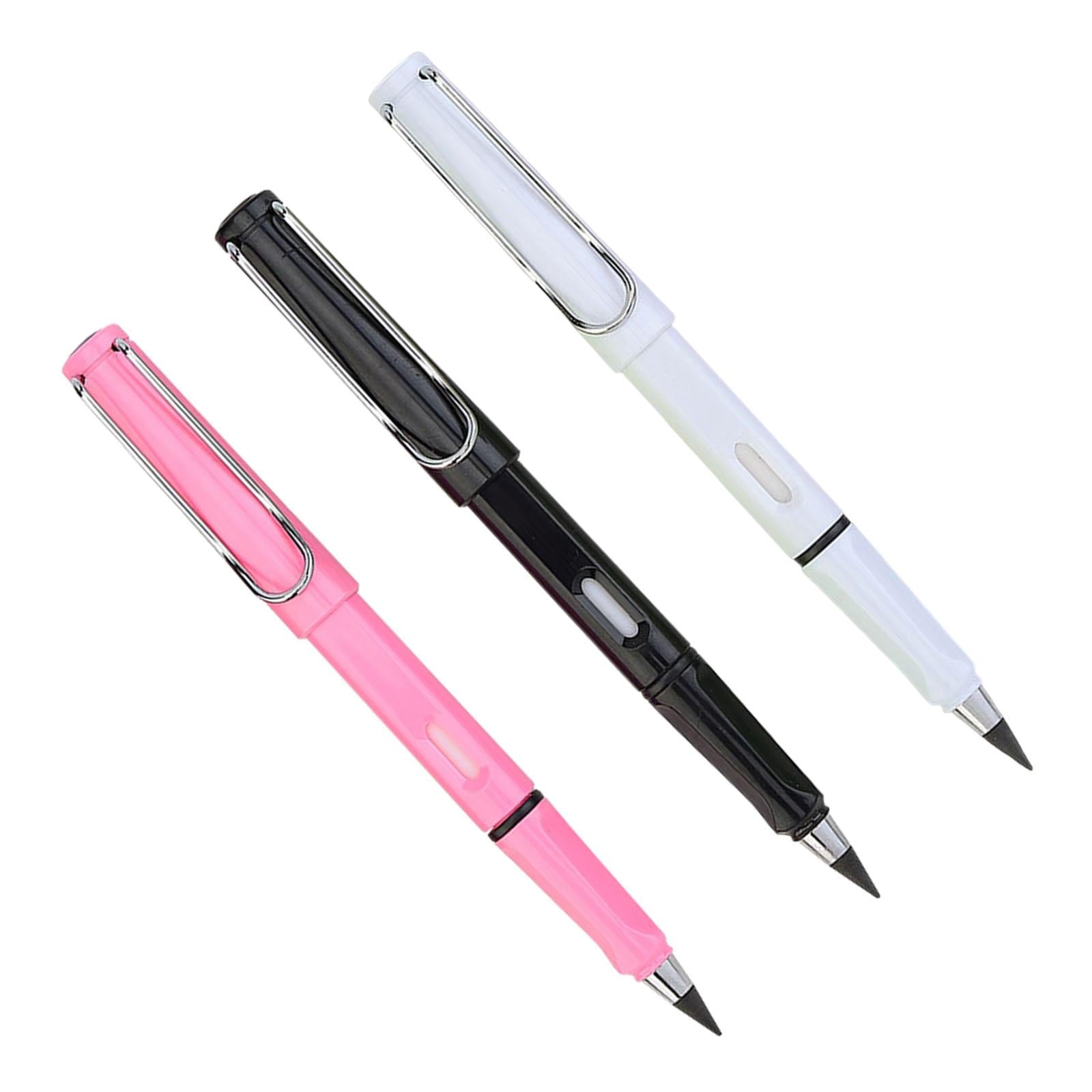 Multifunctional Inkless Pencils Erasable Pencil for Students Drawing Pink