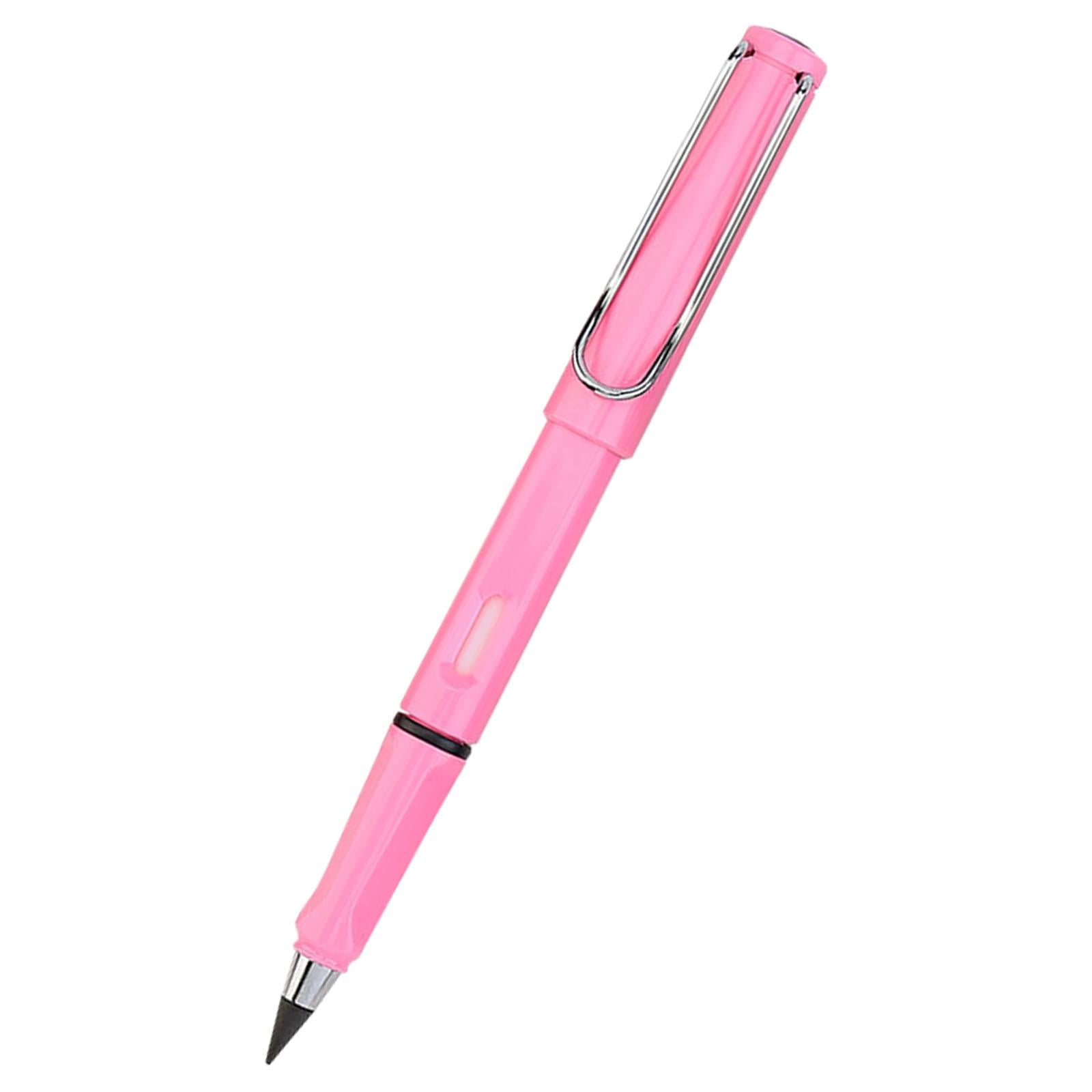 Multifunctional Inkless Pencils Erasable Pencil for Students Drawing Pink