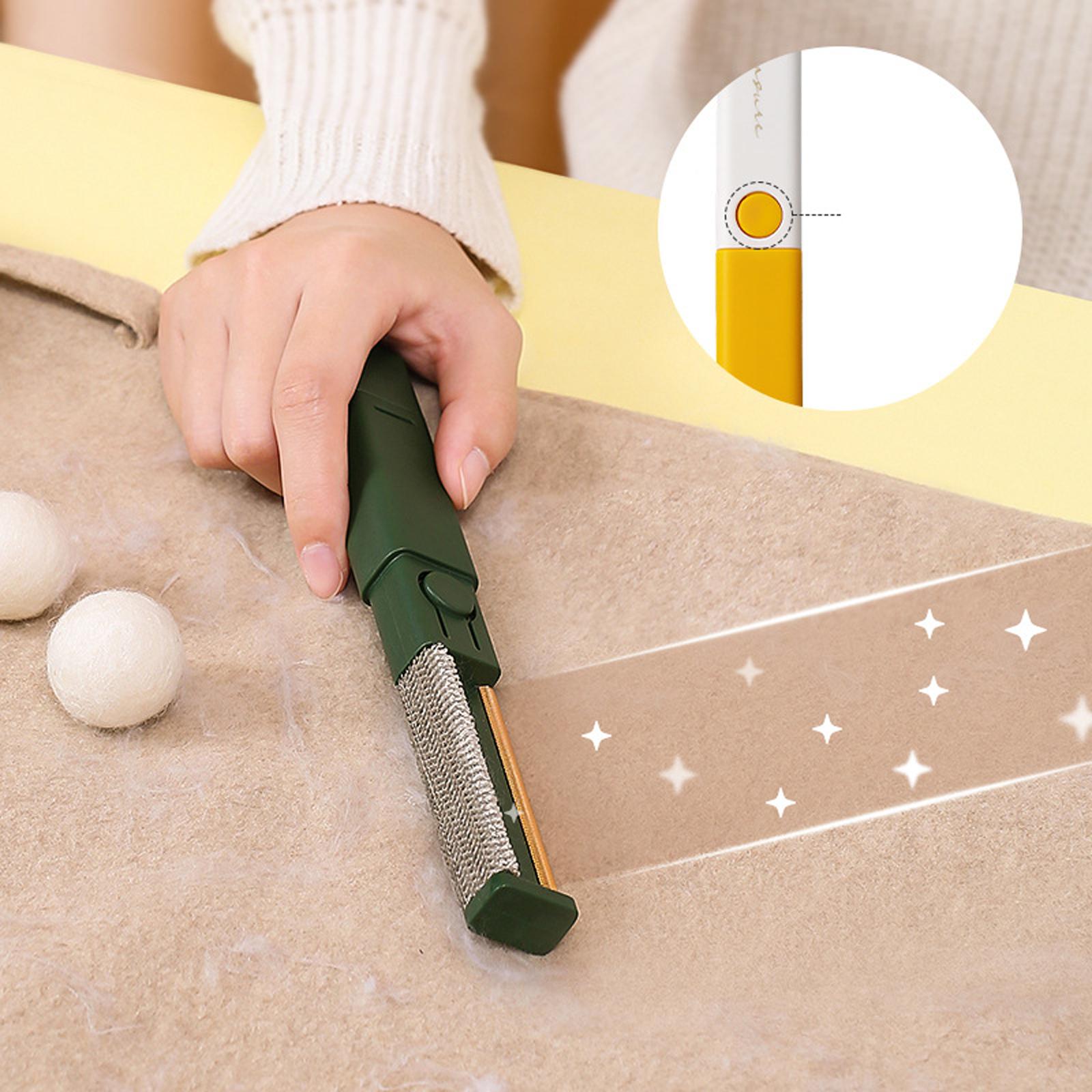 Double Sided Loose hair remover Brushes Foldable for Pet Hair Dust Lint Green