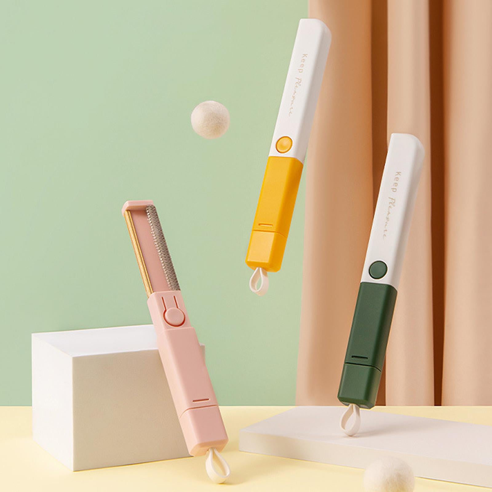 Double Sided Loose hair remover Brushes Foldable for Pet Hair Dust Lint Pink