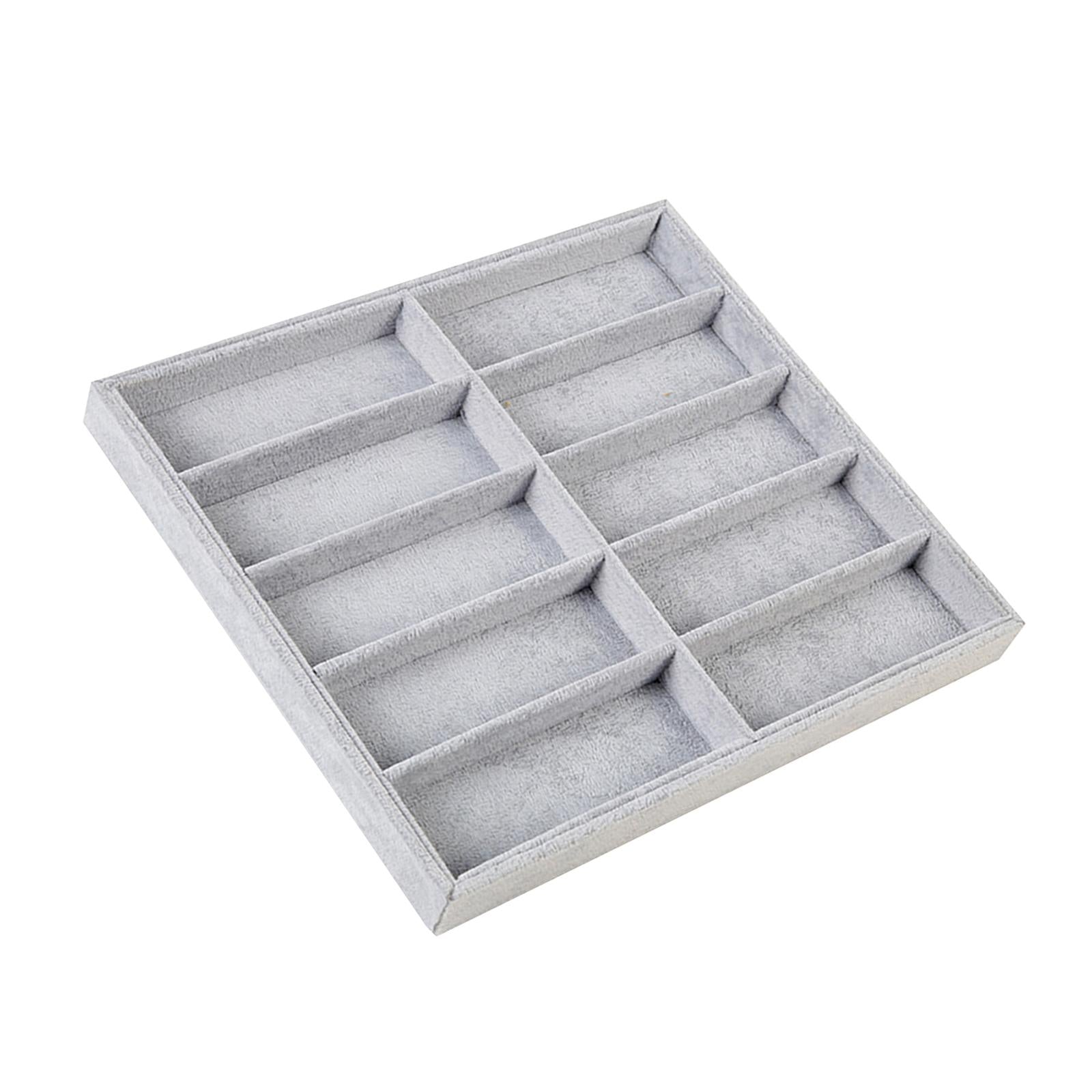 10 Grid Eyeglass Sunglasses Organiser Case Eyeglasses Eyewear Storage Case flannel