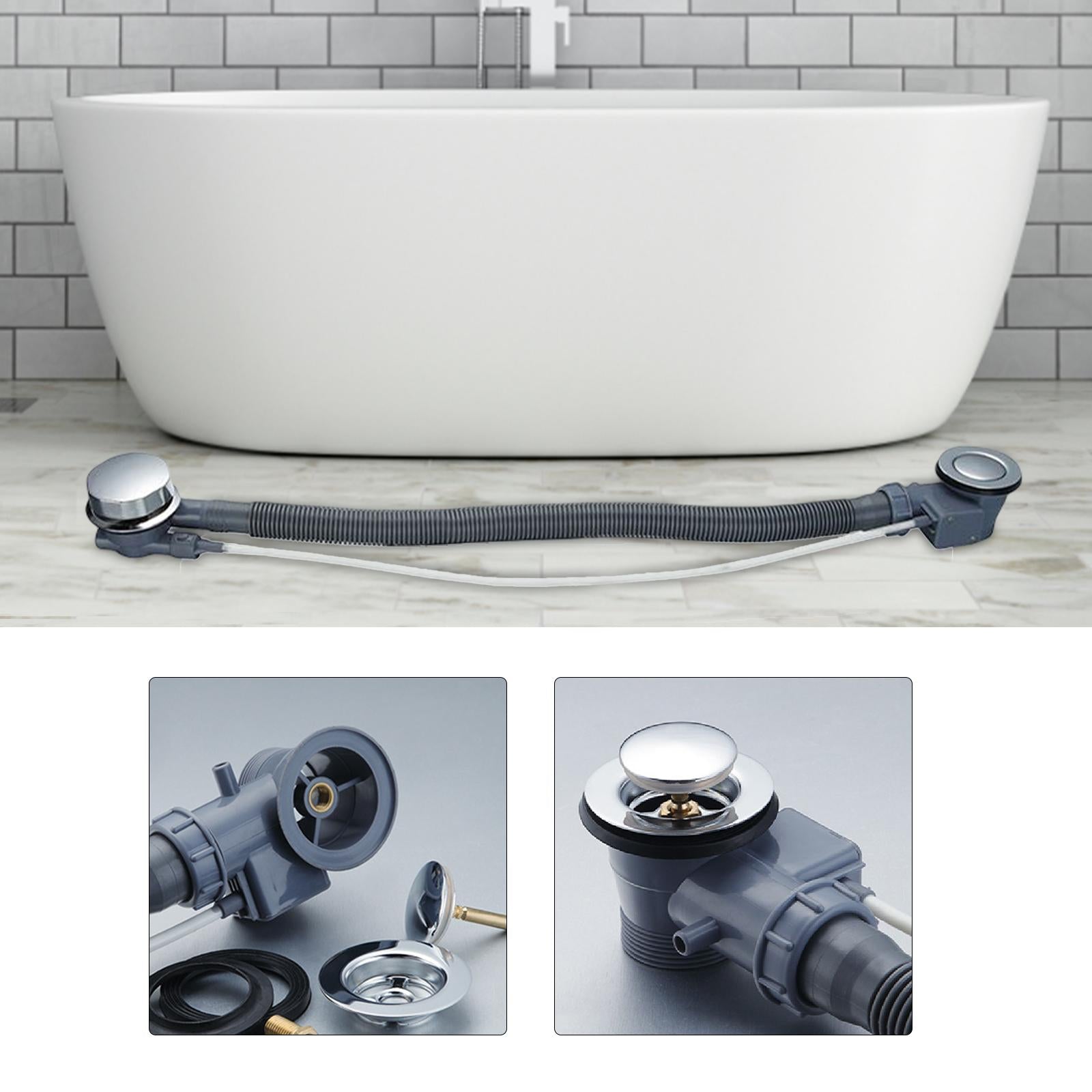 Bath Waste with Overflow Pipe Concealed for Waste Drain