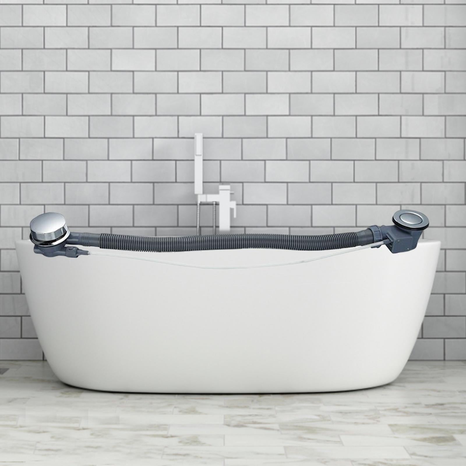 Bath Waste with Overflow Pipe Concealed for Waste Drain