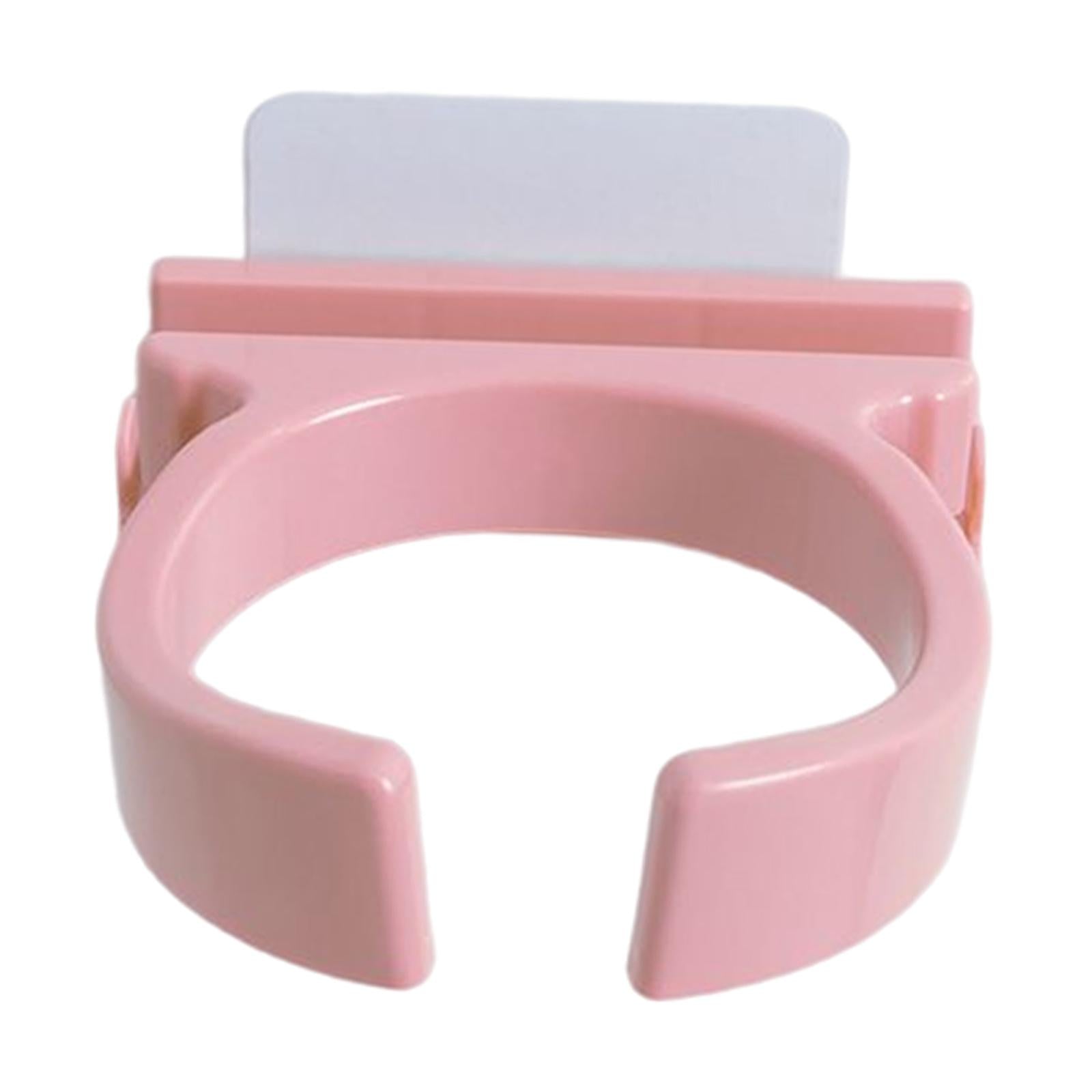 Blow Dryer Holder Self Adhesive ABS Organizer for Washroom Dormitory Bedroom Pink