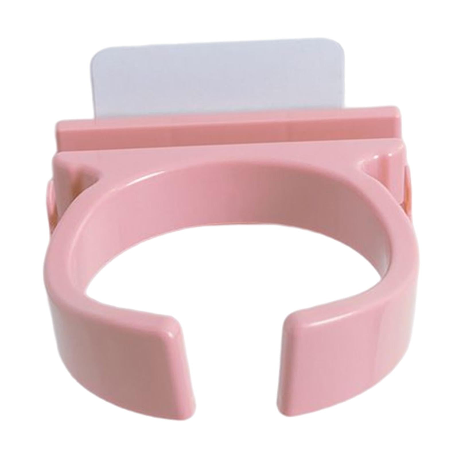 Blow Dryer Holder Self Adhesive ABS Organizer for Washroom Dormitory Bedroom Pink